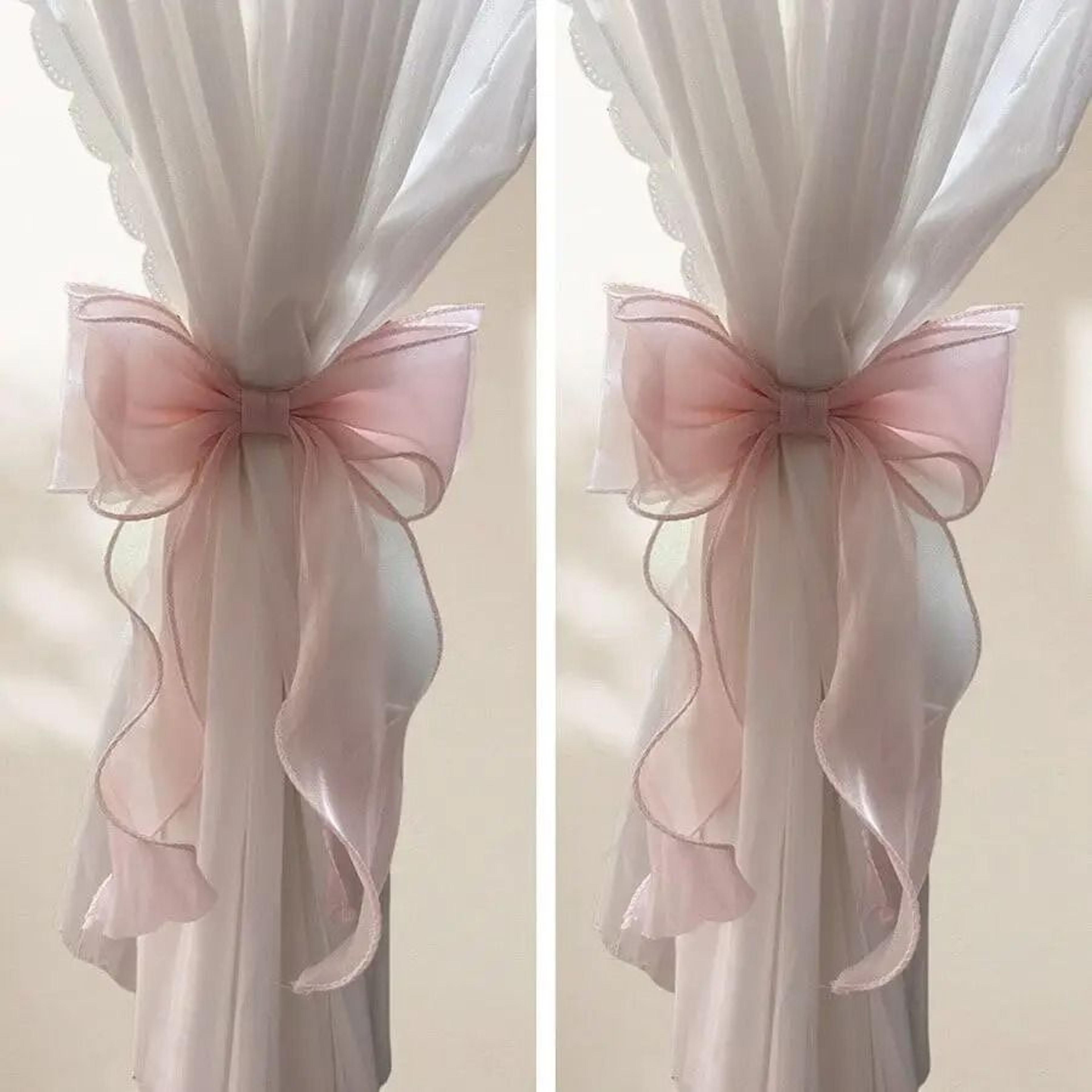 french lace pearl bow curtain tieback strap & nordic style decorative window holdback