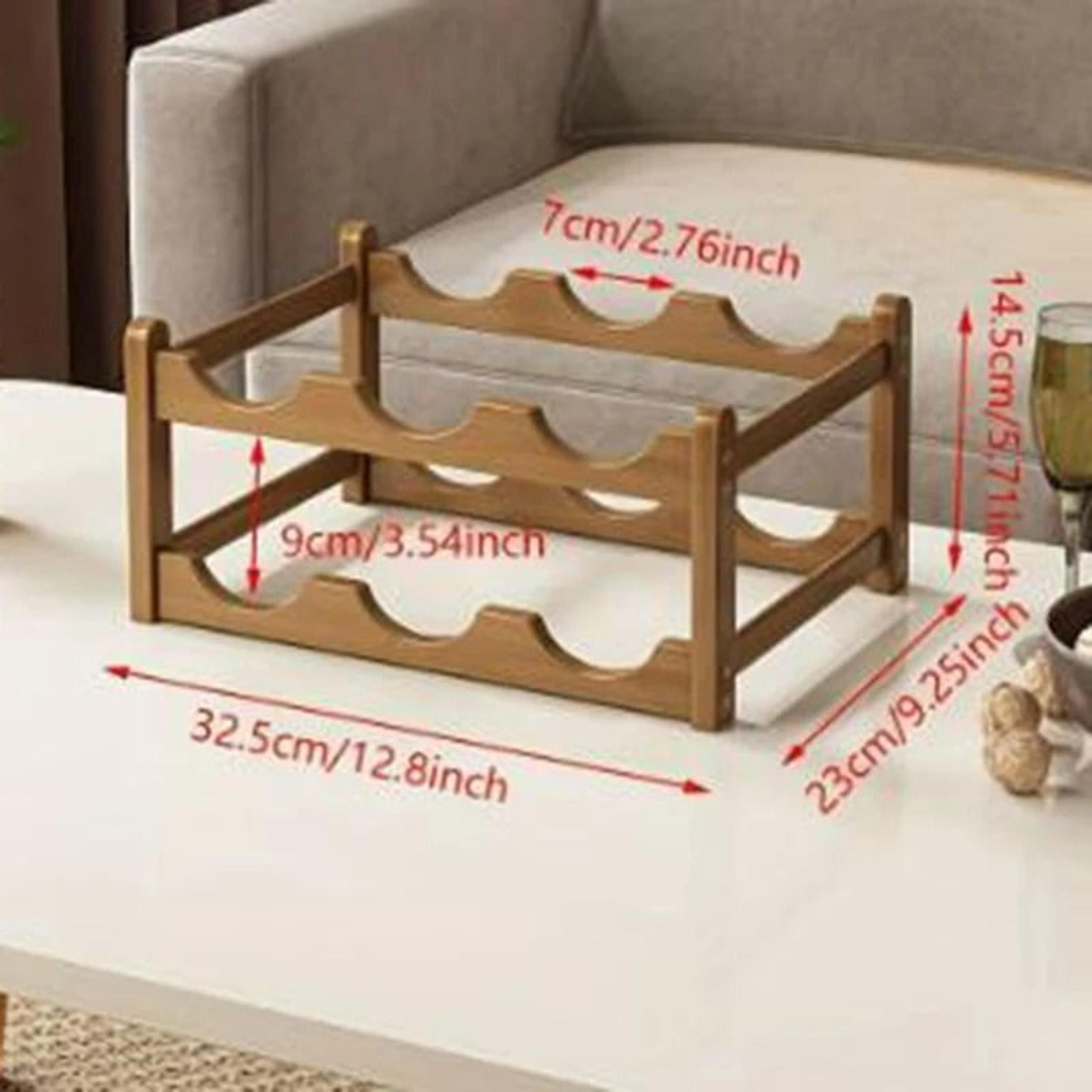 creative household grid red wine rack & decorative tabletop bottle storage display
