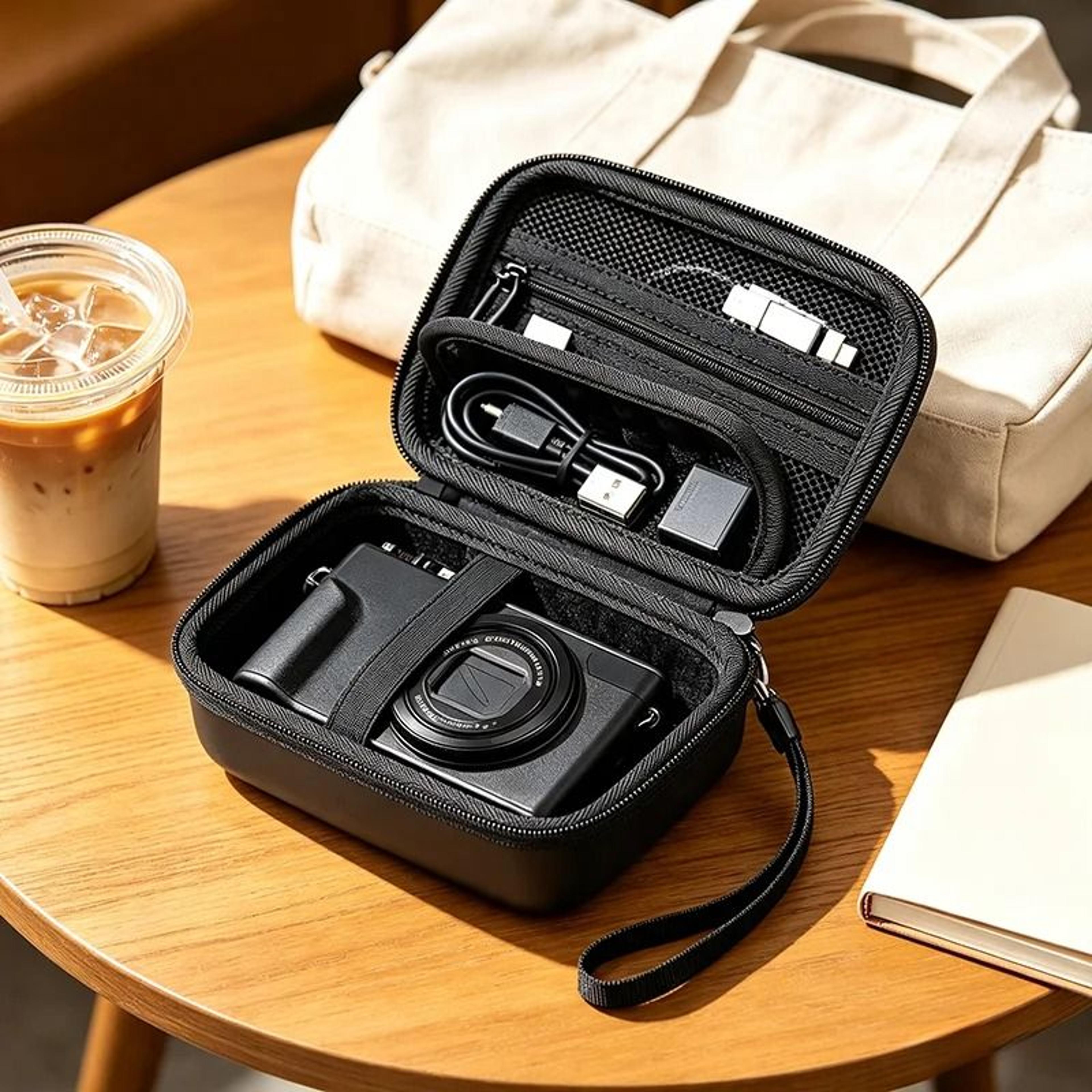 hard shell digital camera protective case compatible with canon g7x mark iii/ii, sony cyber-shot, ricoh gr iii & compact