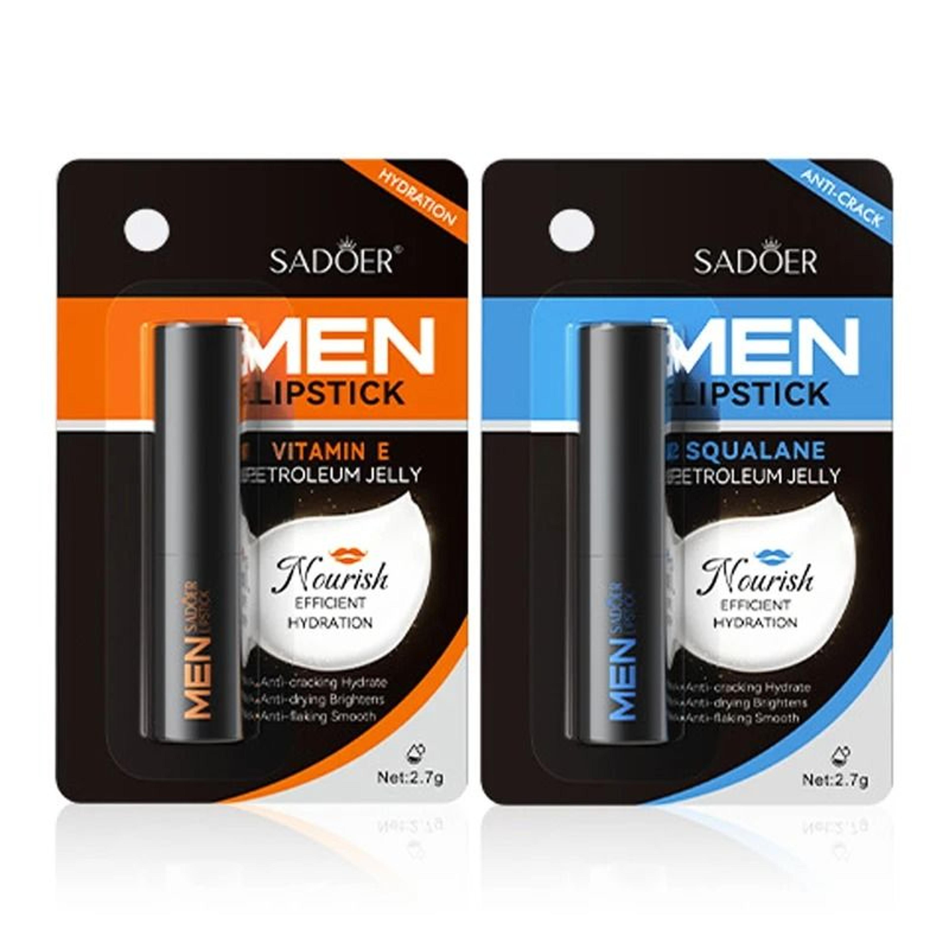 sadoer men's hydrating lip balm - anti-cracking, repair & nourishing lip treatment