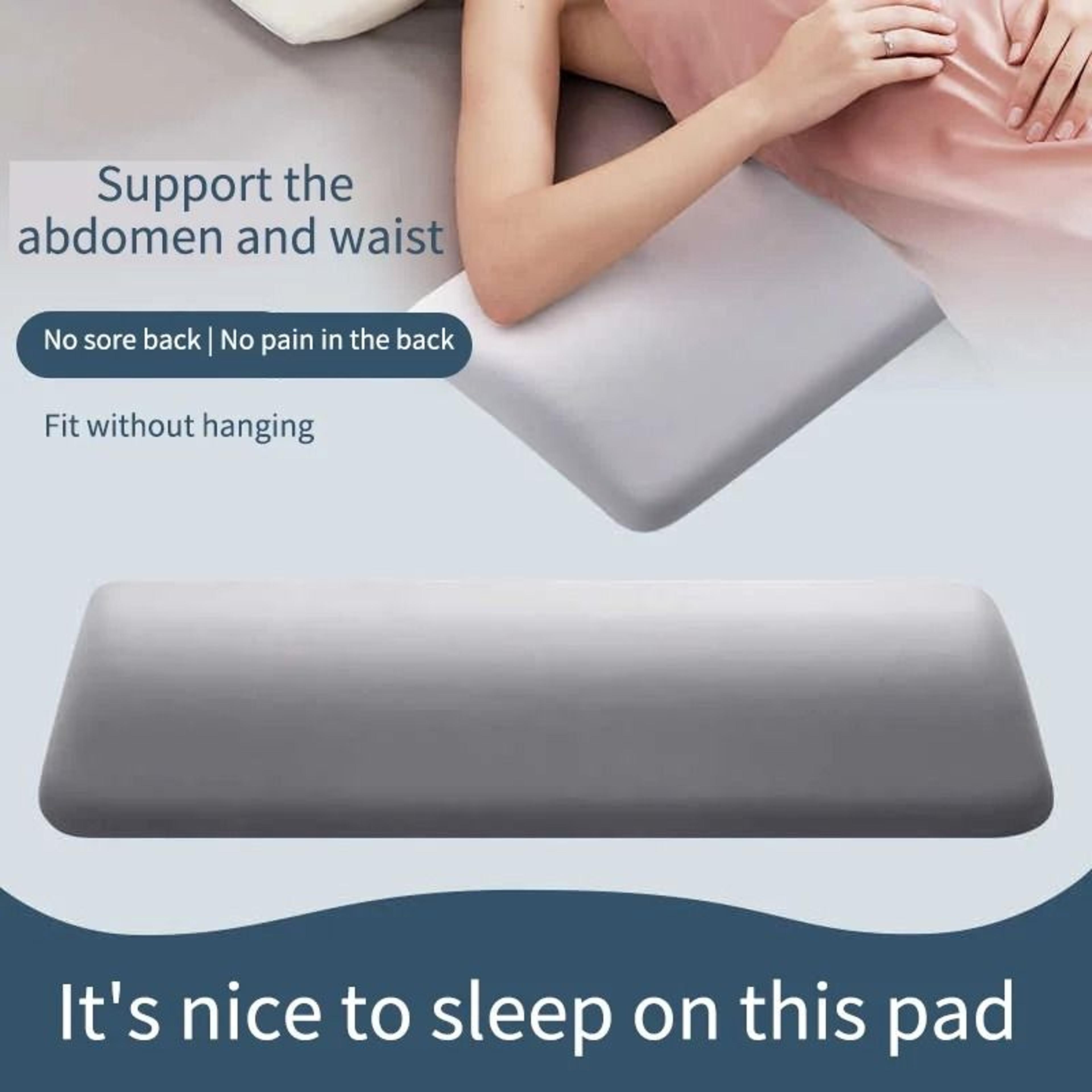 ergonomic memory foam lumbar support pillow - lower back pain relief & waist cushion for bed sleeping