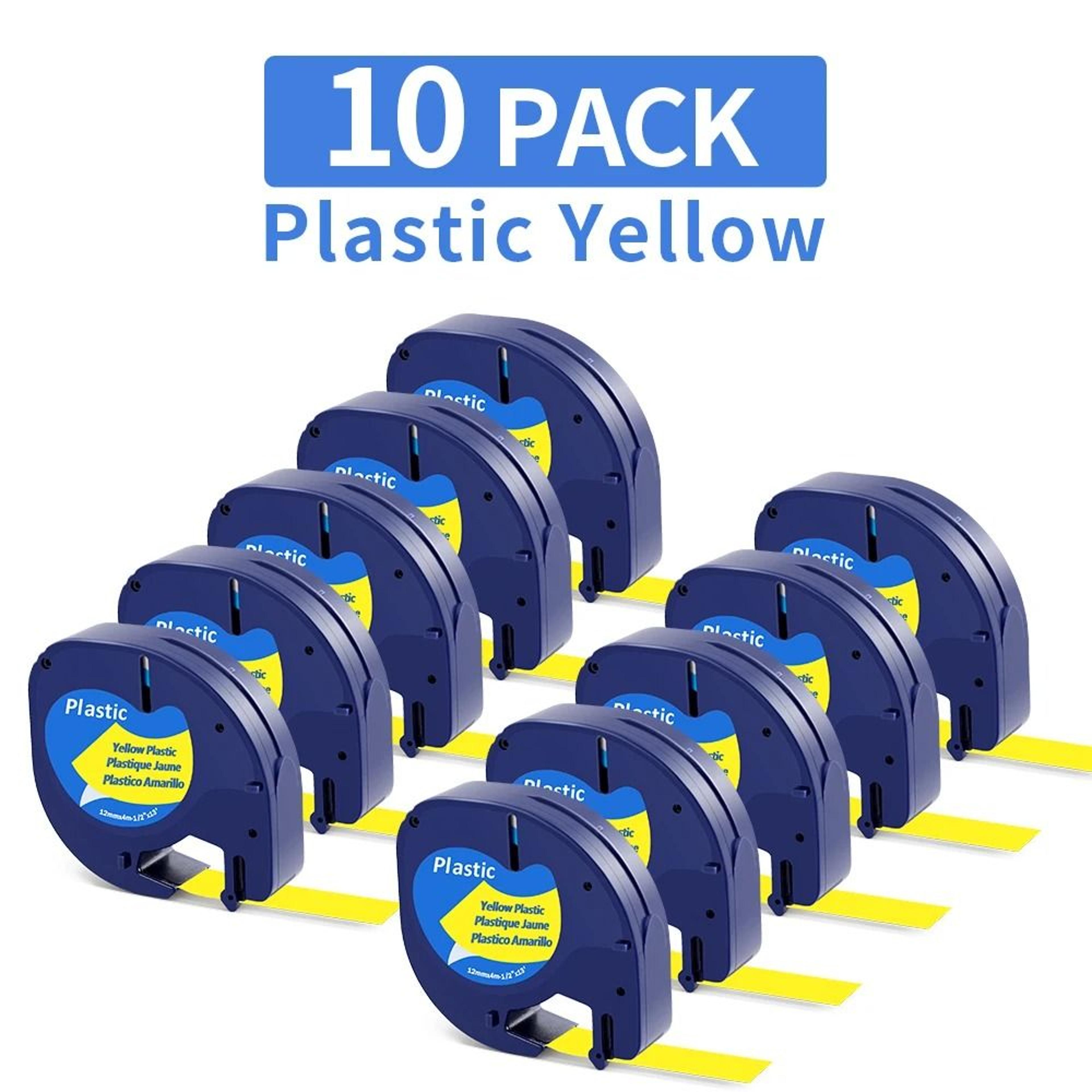 MultiPack Compatible Dymo LetraTag 12mm Label Tape Refills 8