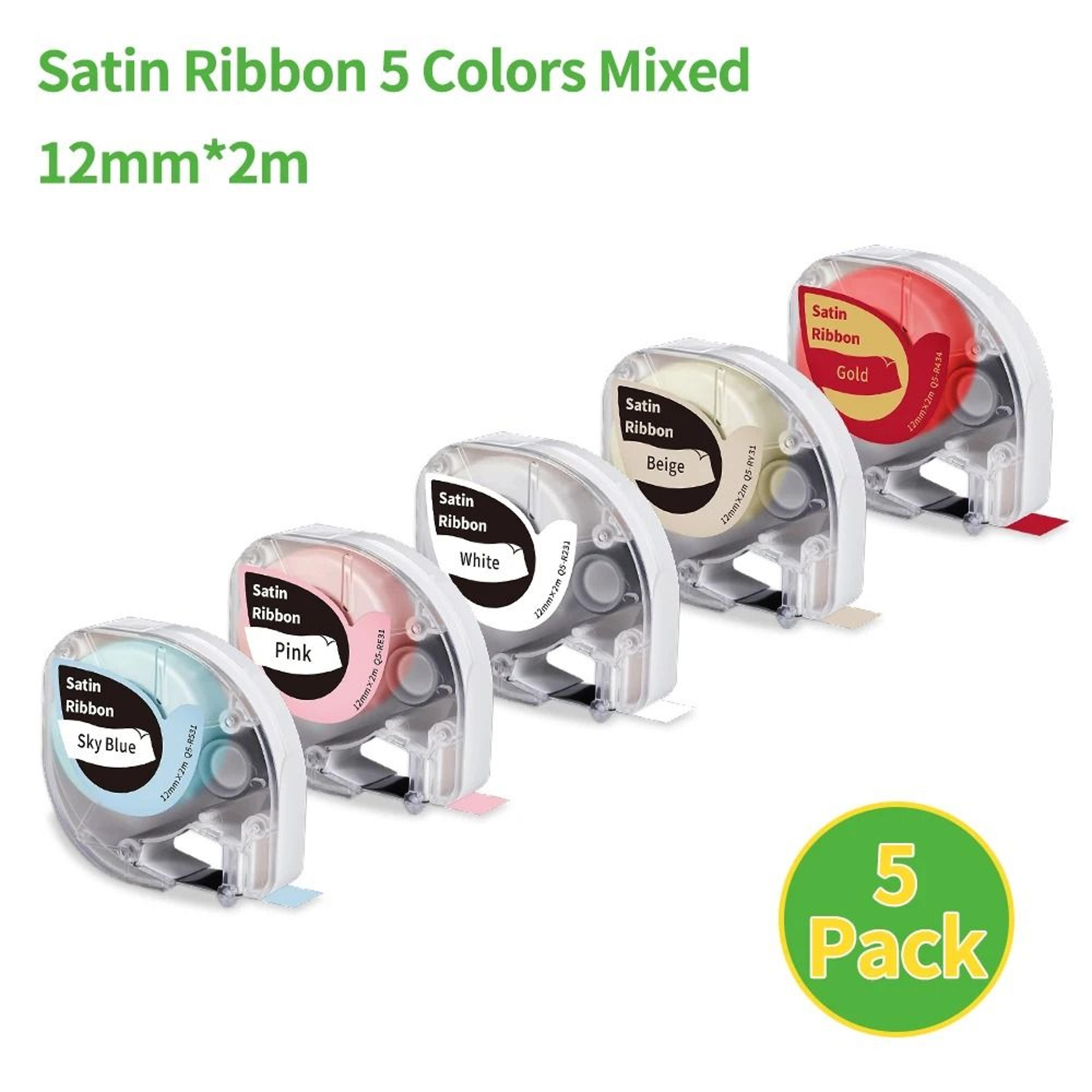 12mm Plastic Label Tape Cartridges Compatible For Dymo LetraTag LT100H 200B QX50 26