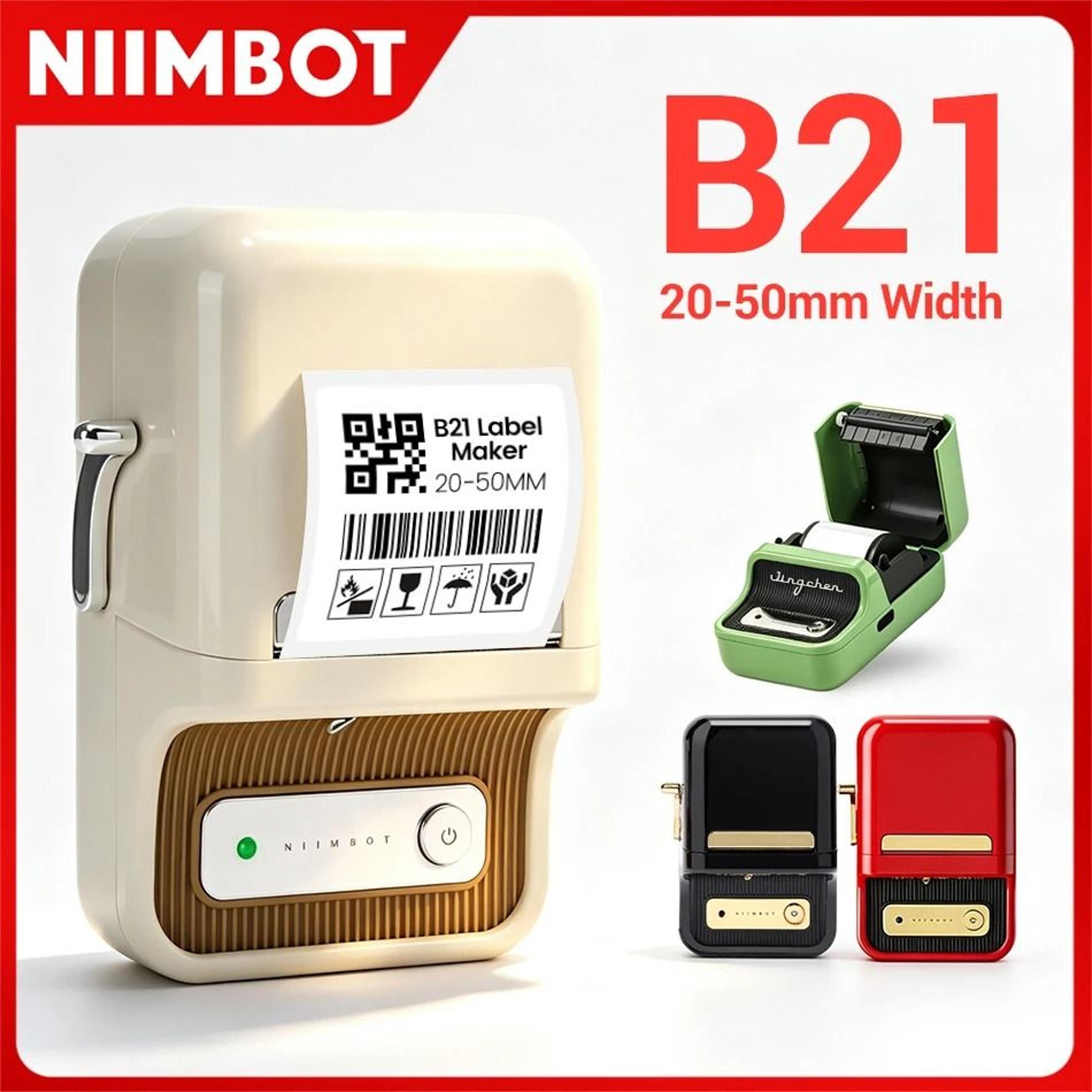 niimbot b21 wireless portable thermal label printer for barcode, apparel & retail