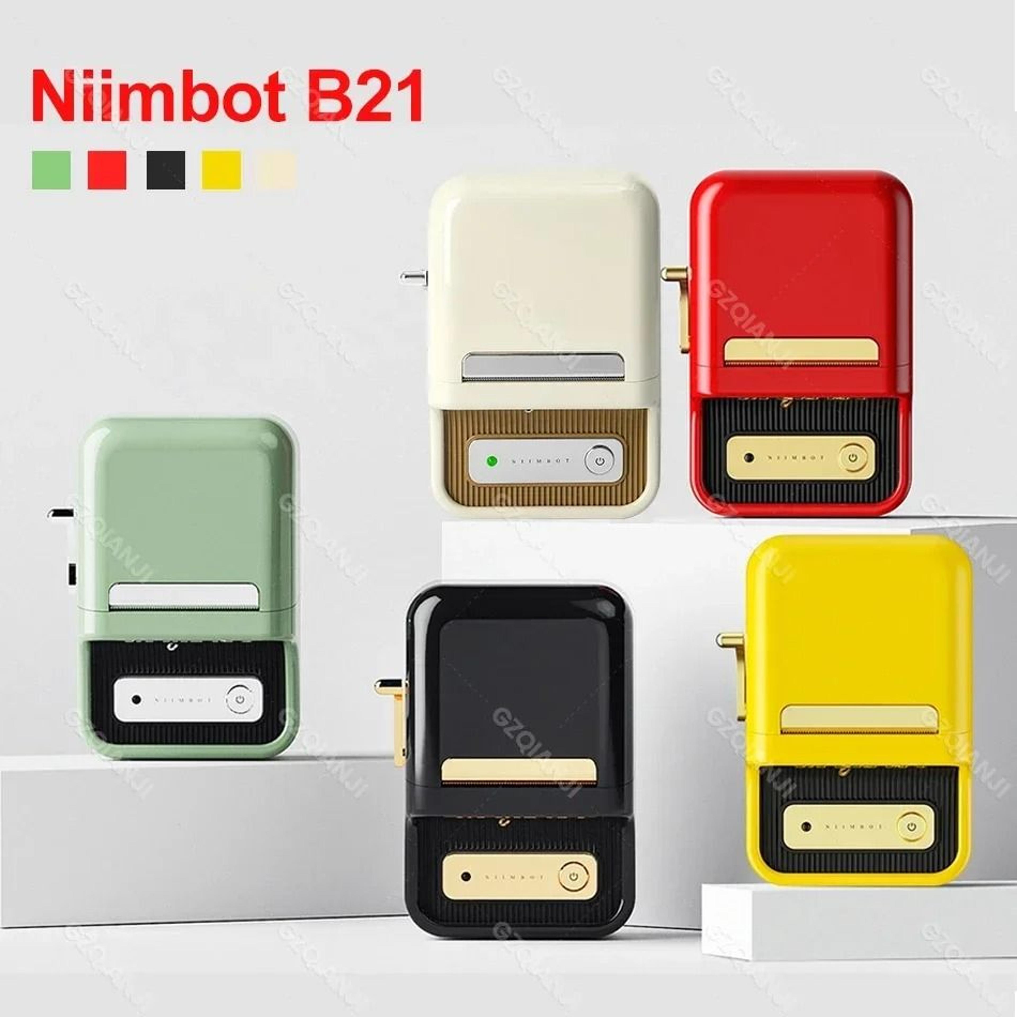 niimbot b21 mini portable wireless thermal barcode label printer (20–50mm)