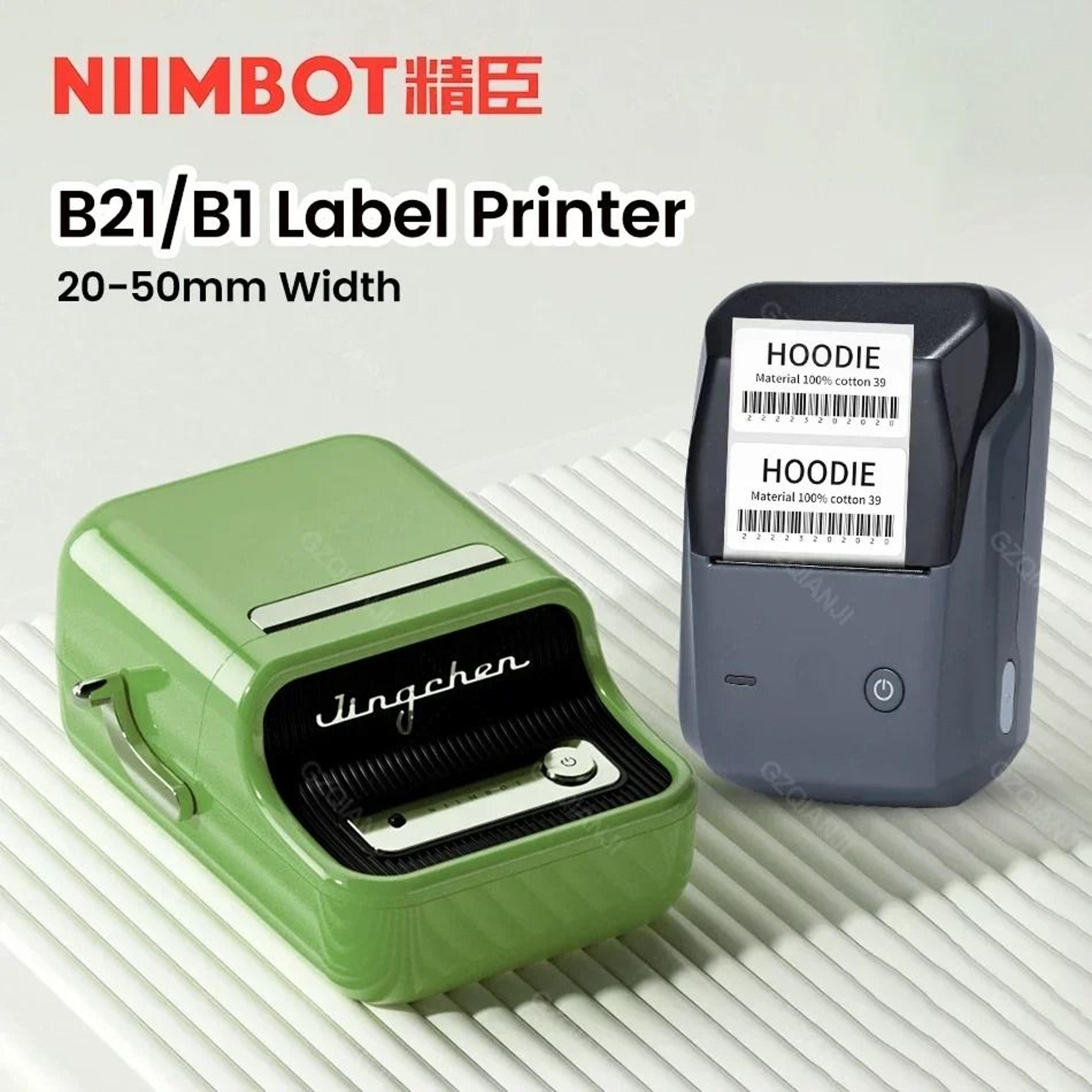 niimbot b1 / b21 portable wireless thermal label & barcode printer