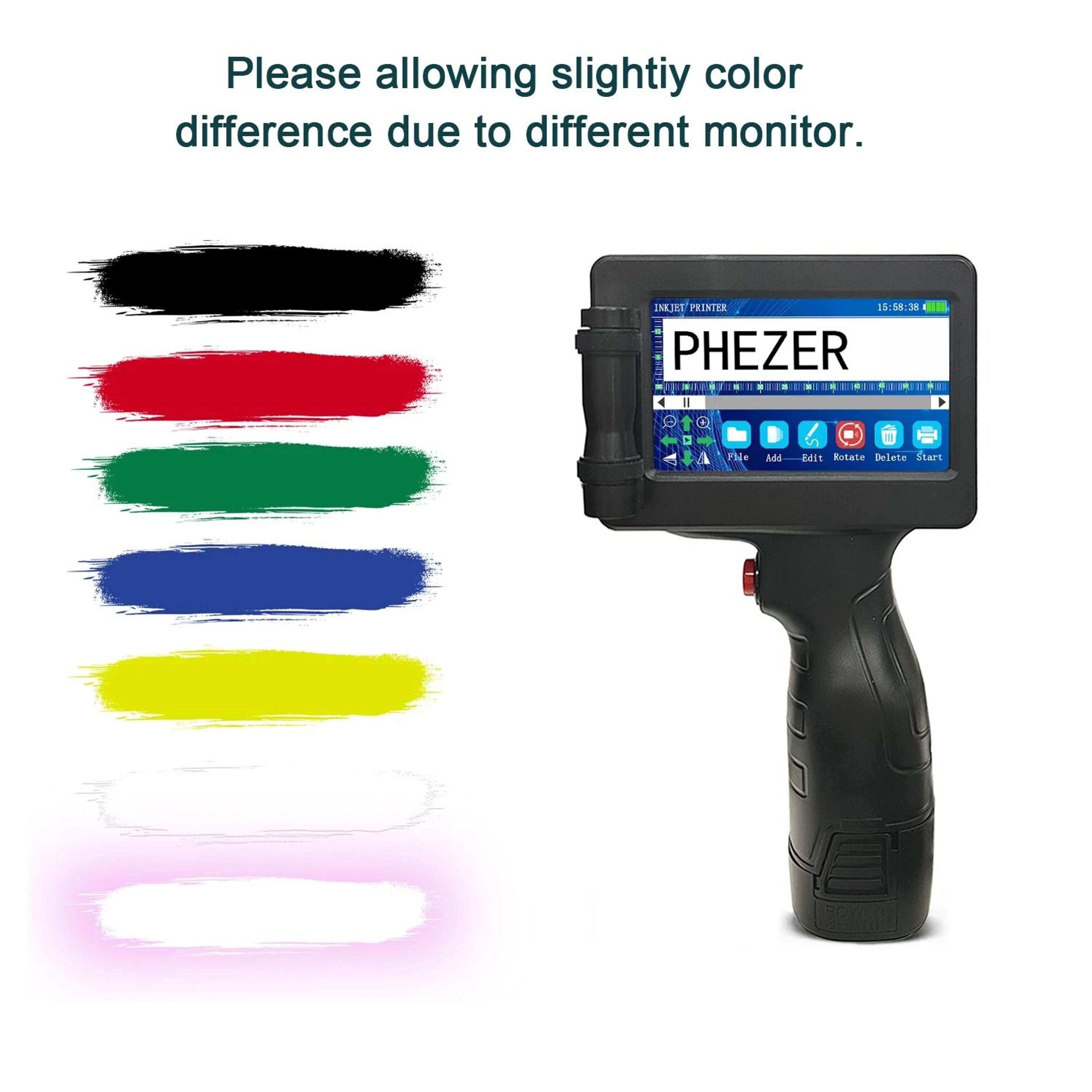 Phezer P17 Handheld Inkjet Printer 127mm Smart Batch Coding Machine 4