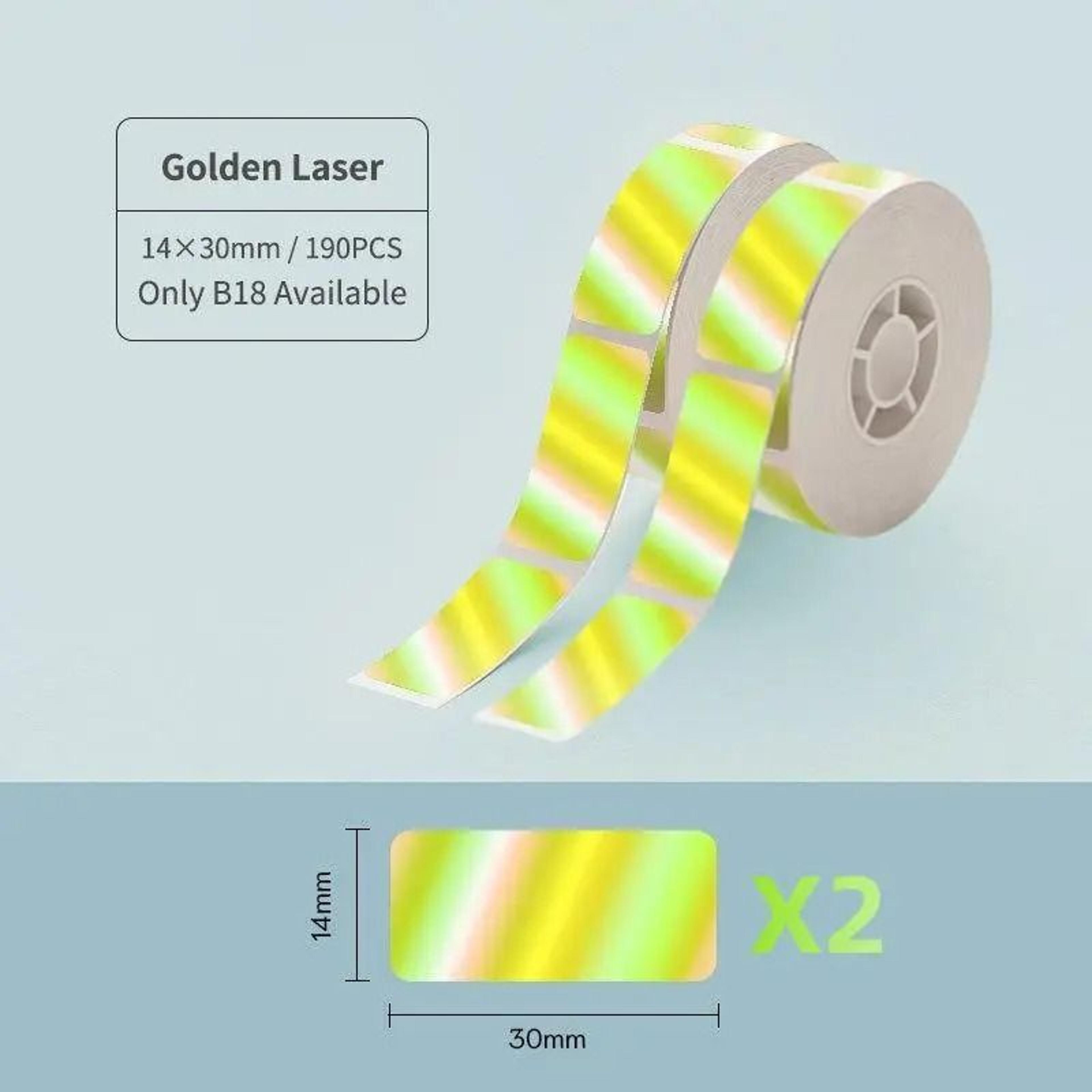 NIIMBOT B18 Thermal Transfer Color Label Tape Cartridges 14x30mm Series 13