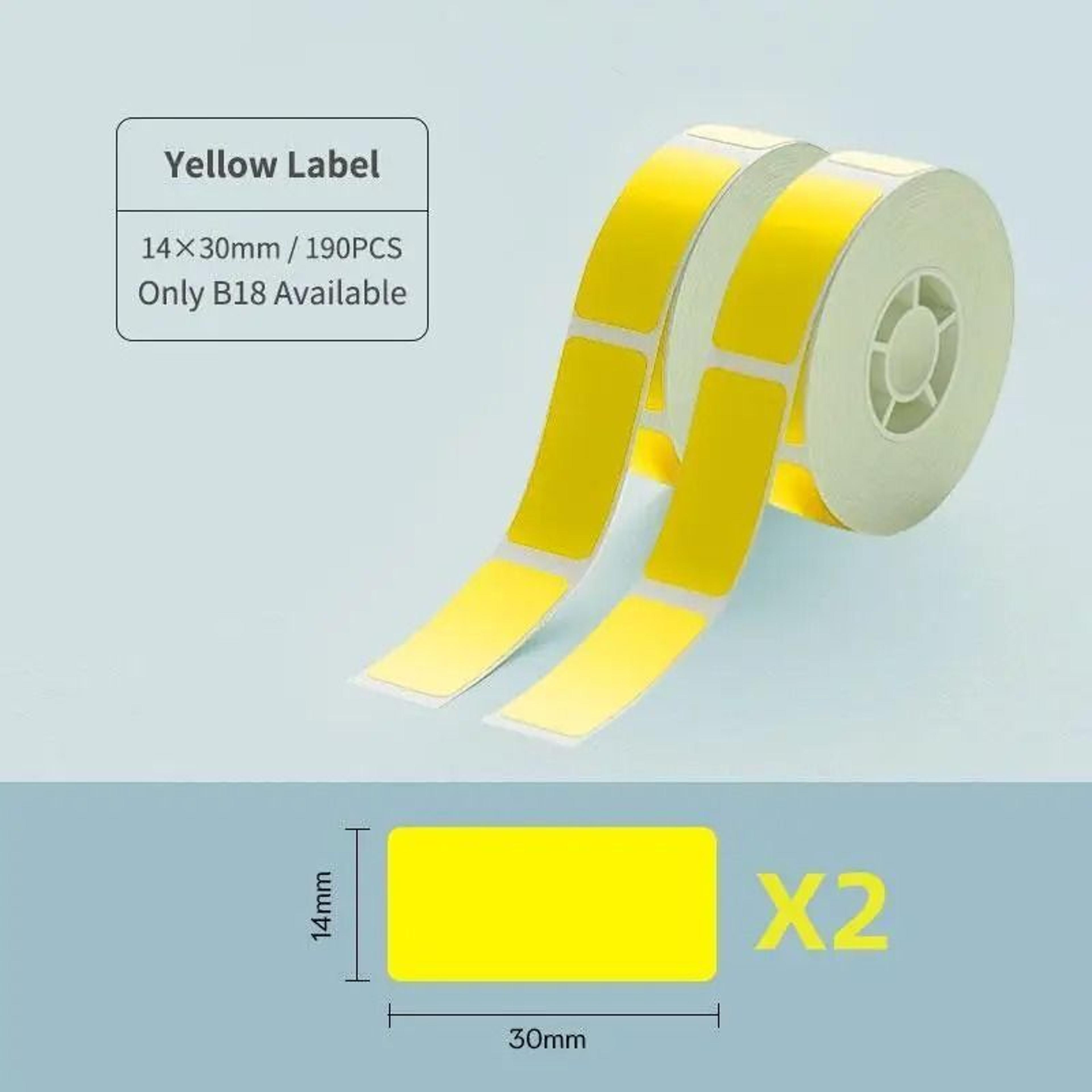 NIIMBOT B18 Thermal Transfer Color Label Tape Cartridges 14x30mm Series 6