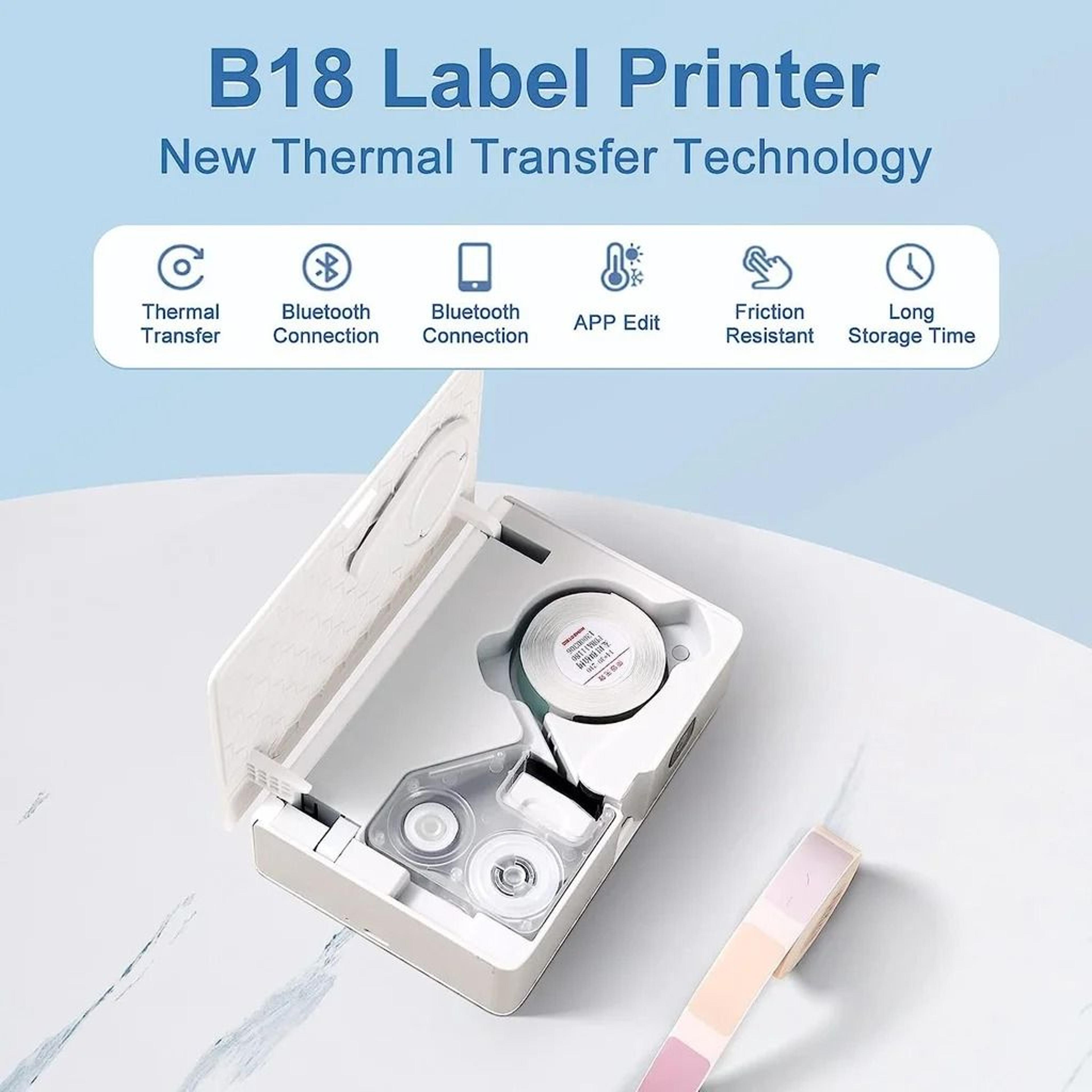 NIIMBOT B18 Thermal Transfer Color Label Tape Cartridges 14x30mm Series 1