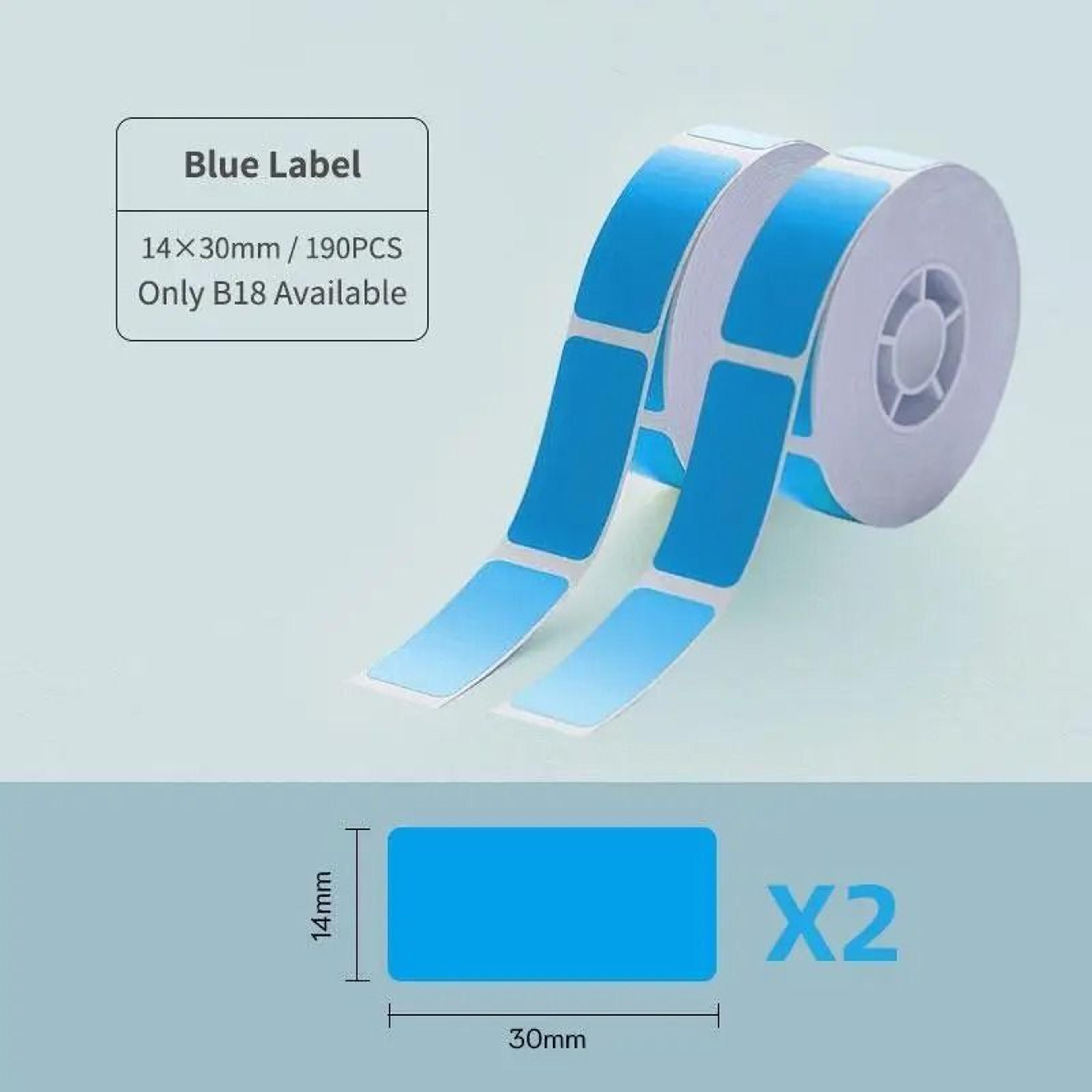 NIIMBOT B18 Thermal Transfer Color Label Tape Cartridges 14x30mm Series 9