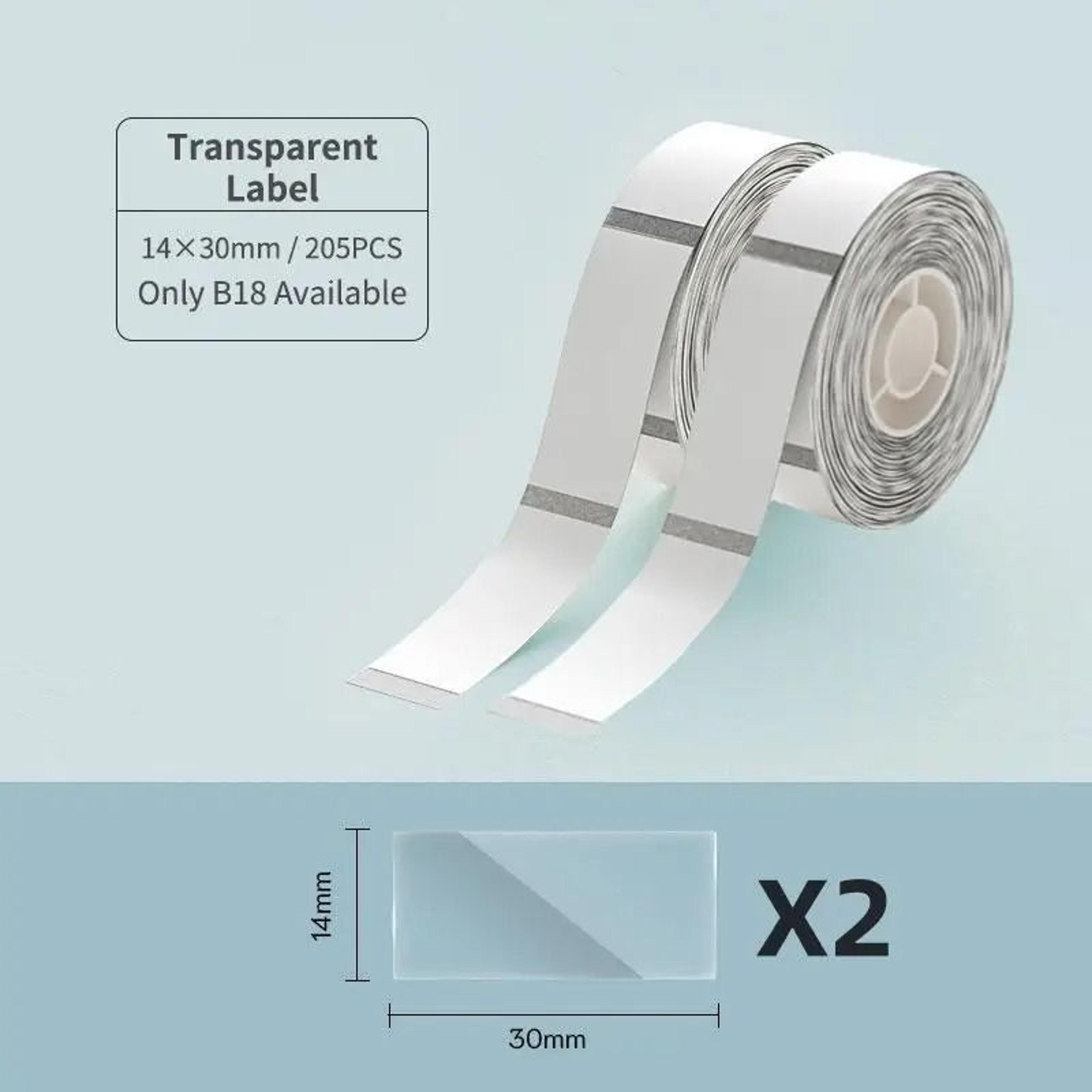 NIIMBOT B18 Thermal Transfer Color Label Tape Cartridges 14x30mm Series 8