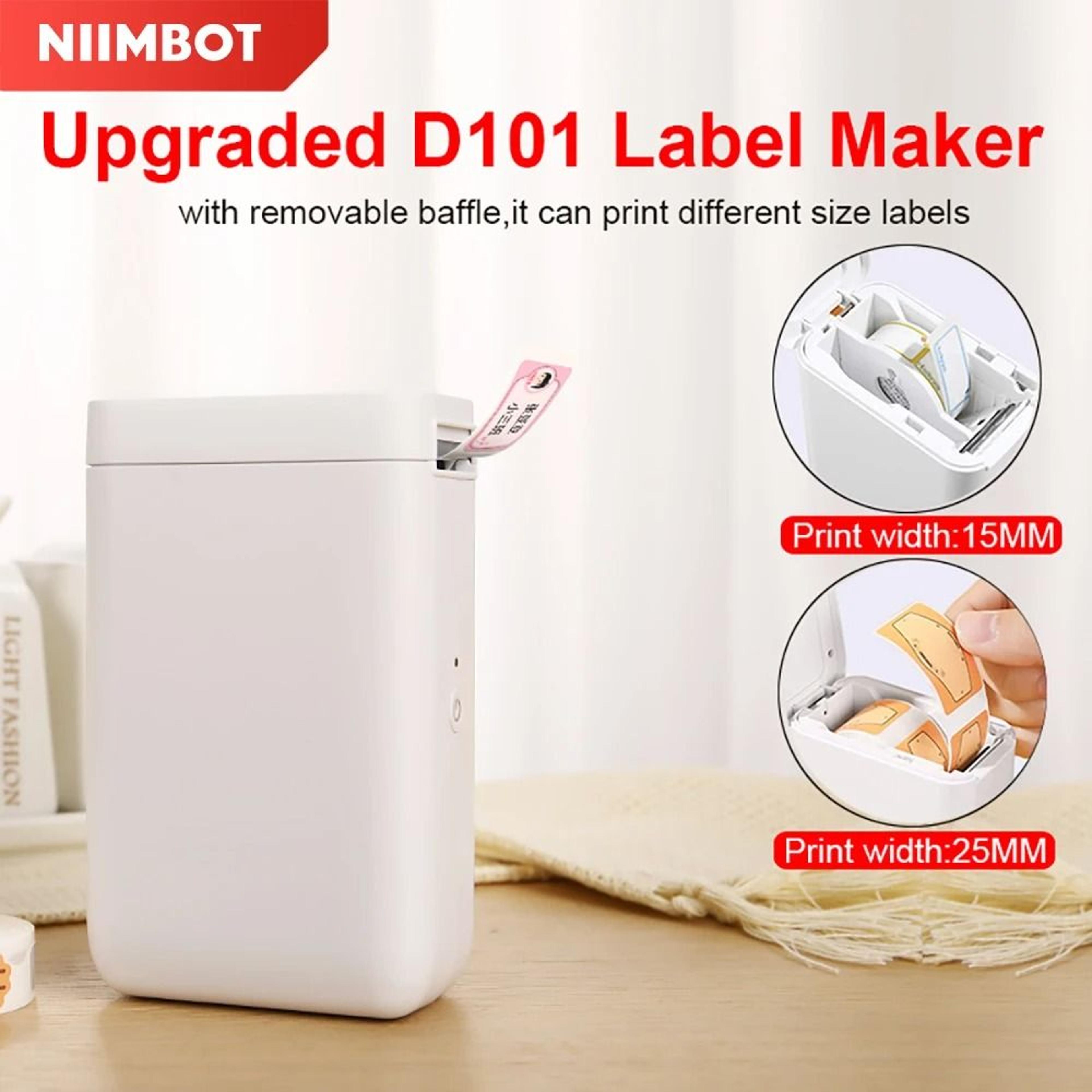niimbot d101 portable wireless thermal label printer & pocket barcode maker
