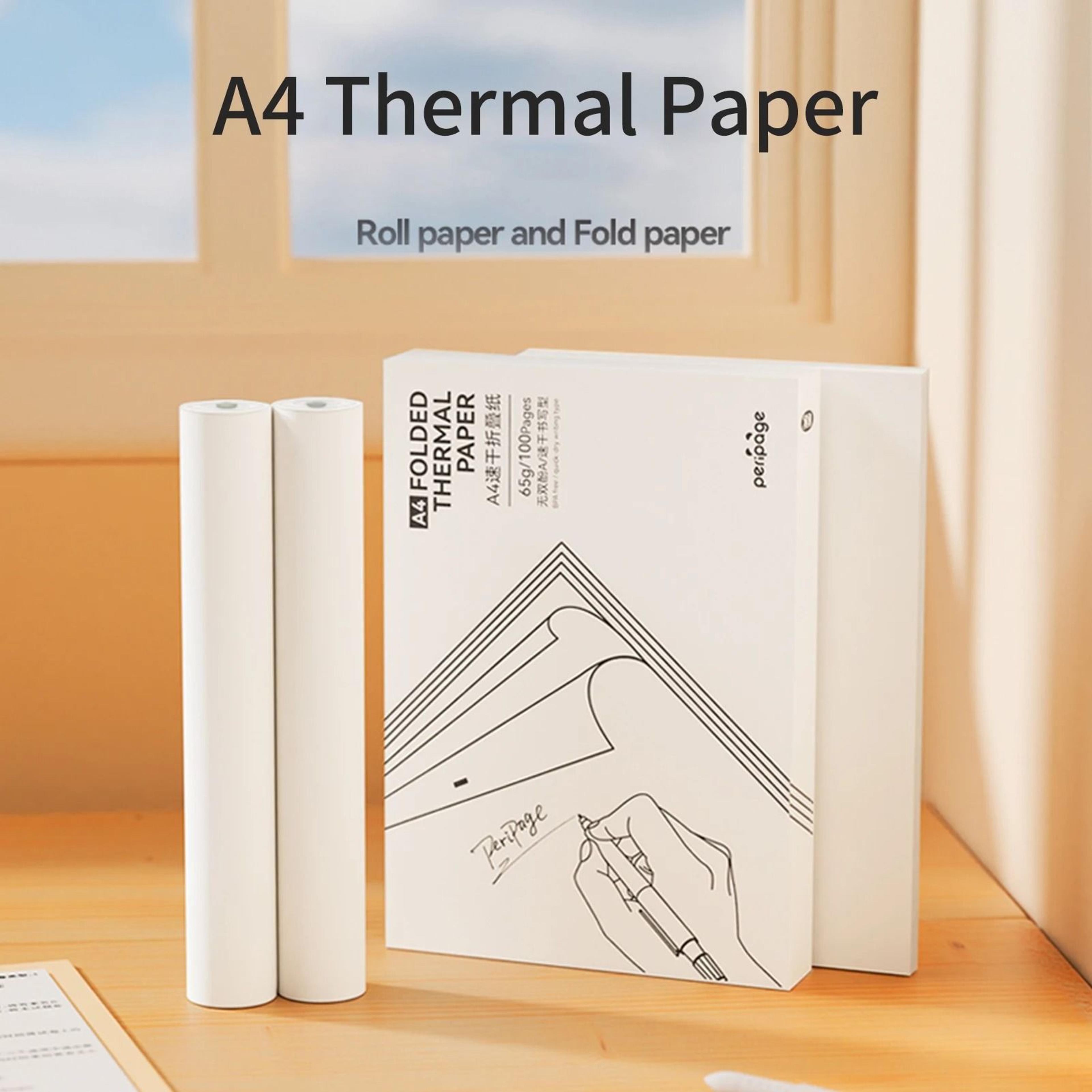 PeriPage Fanfold A4 Thermal Paper For PeriPage A40 Portable Document Printer 3