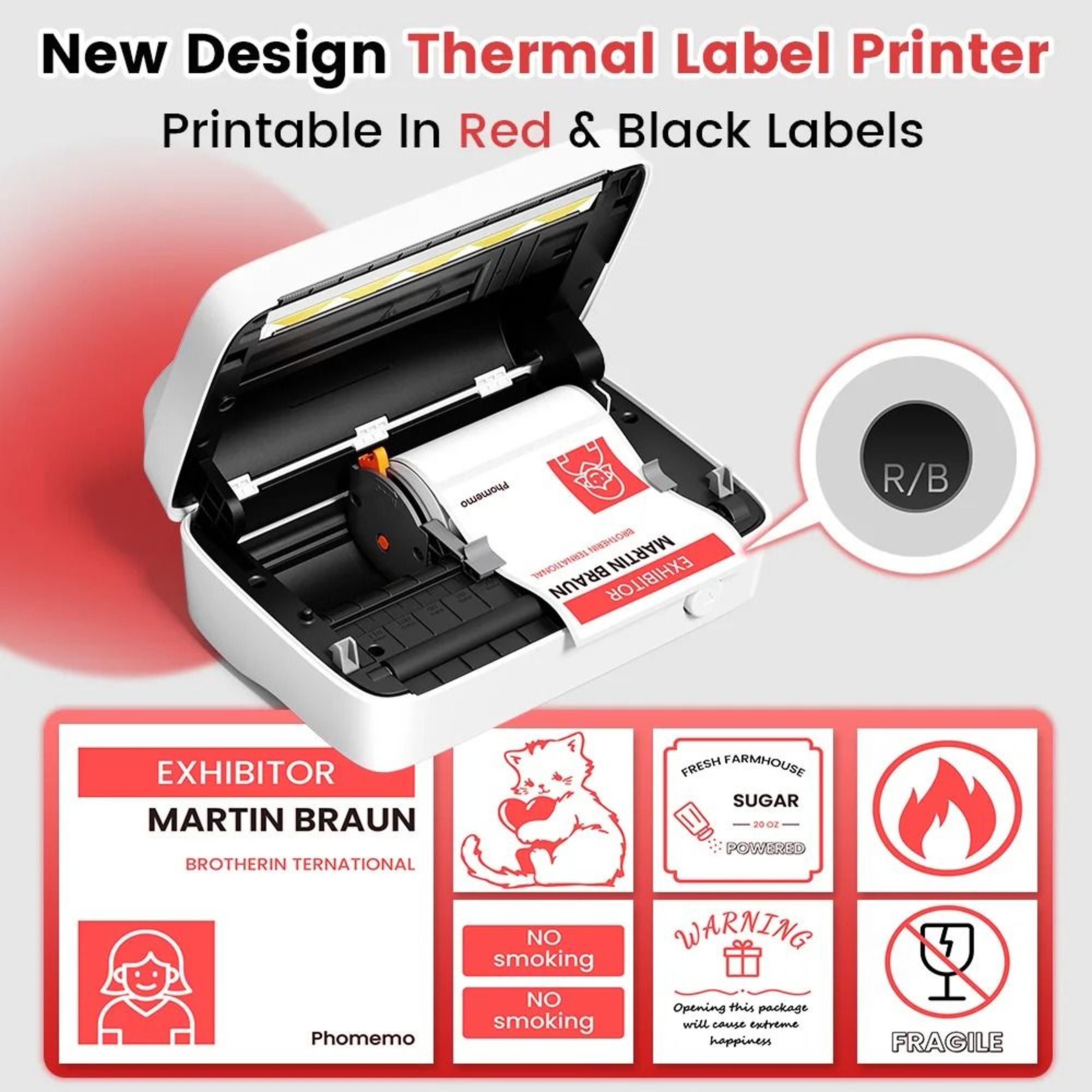 Phomemo M421 Wireless Bluetooth 4x6 Shipping Label Printer For ECommerce  Barcodes 1