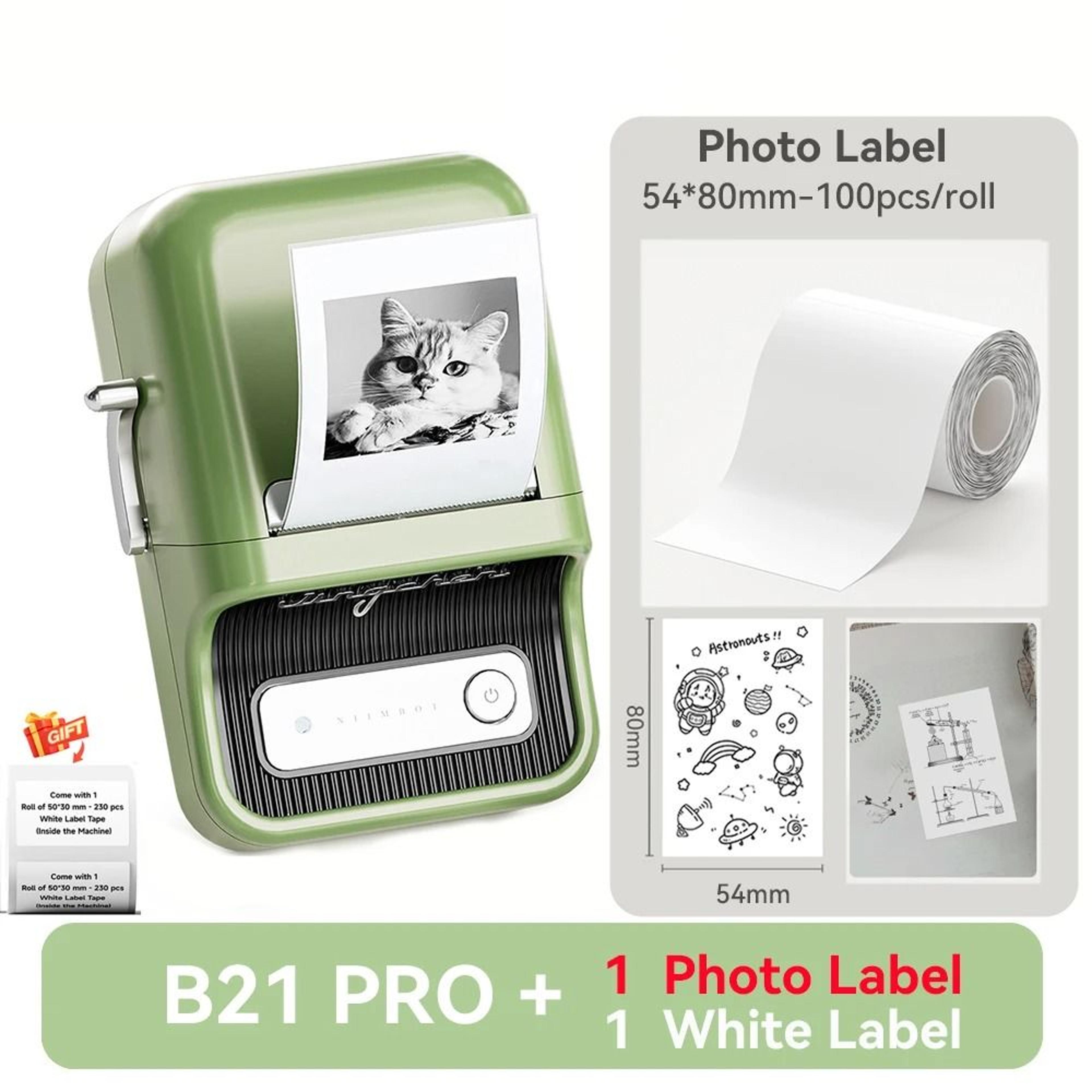 NIIMBOT B21 Pro Wireless Thermal Label Printer 300DPI 2050mm Print Width For Business Home  Office 19