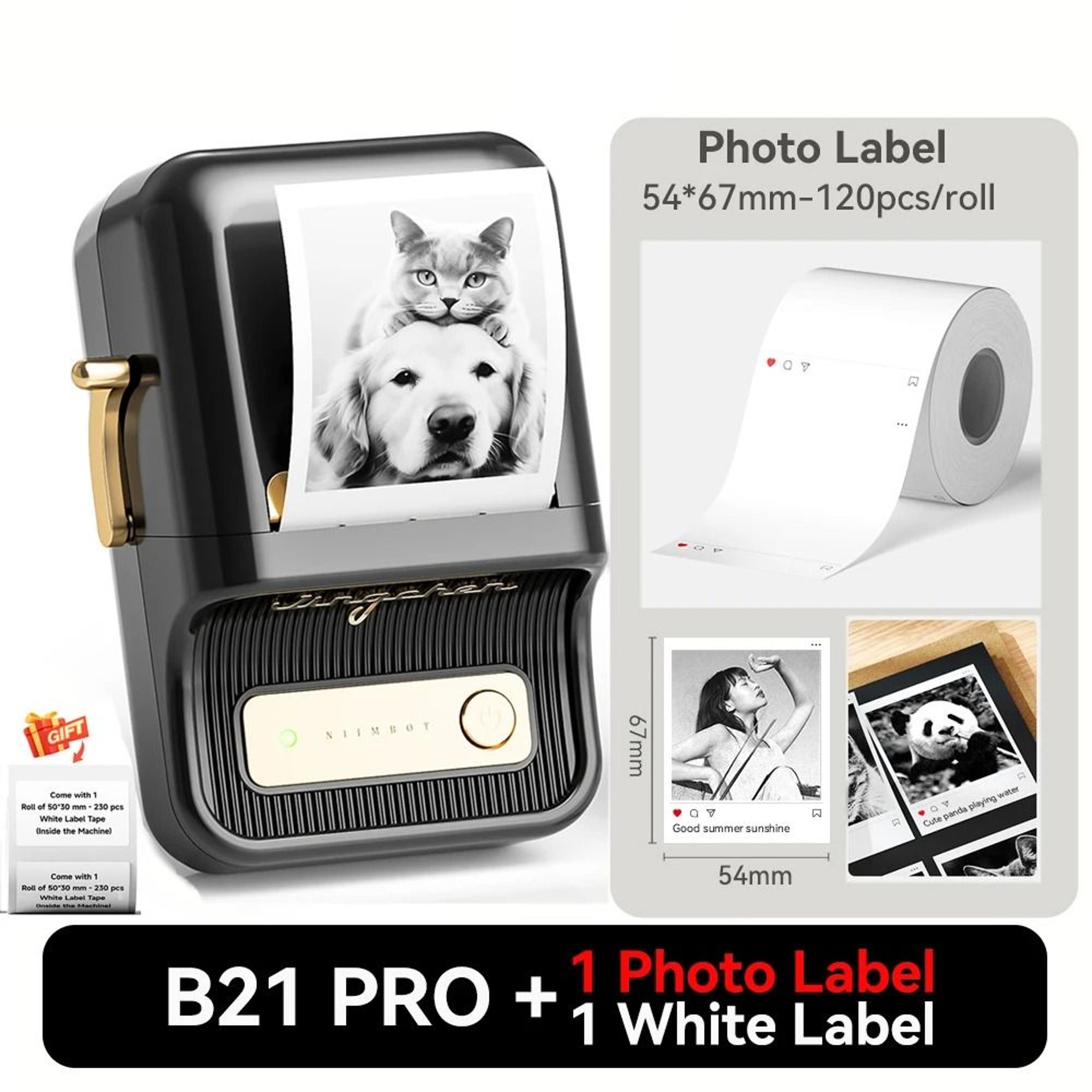 NIIMBOT B21 Pro Wireless Thermal Label Printer 300DPI 2050mm Print Width For Business Home  Office 23