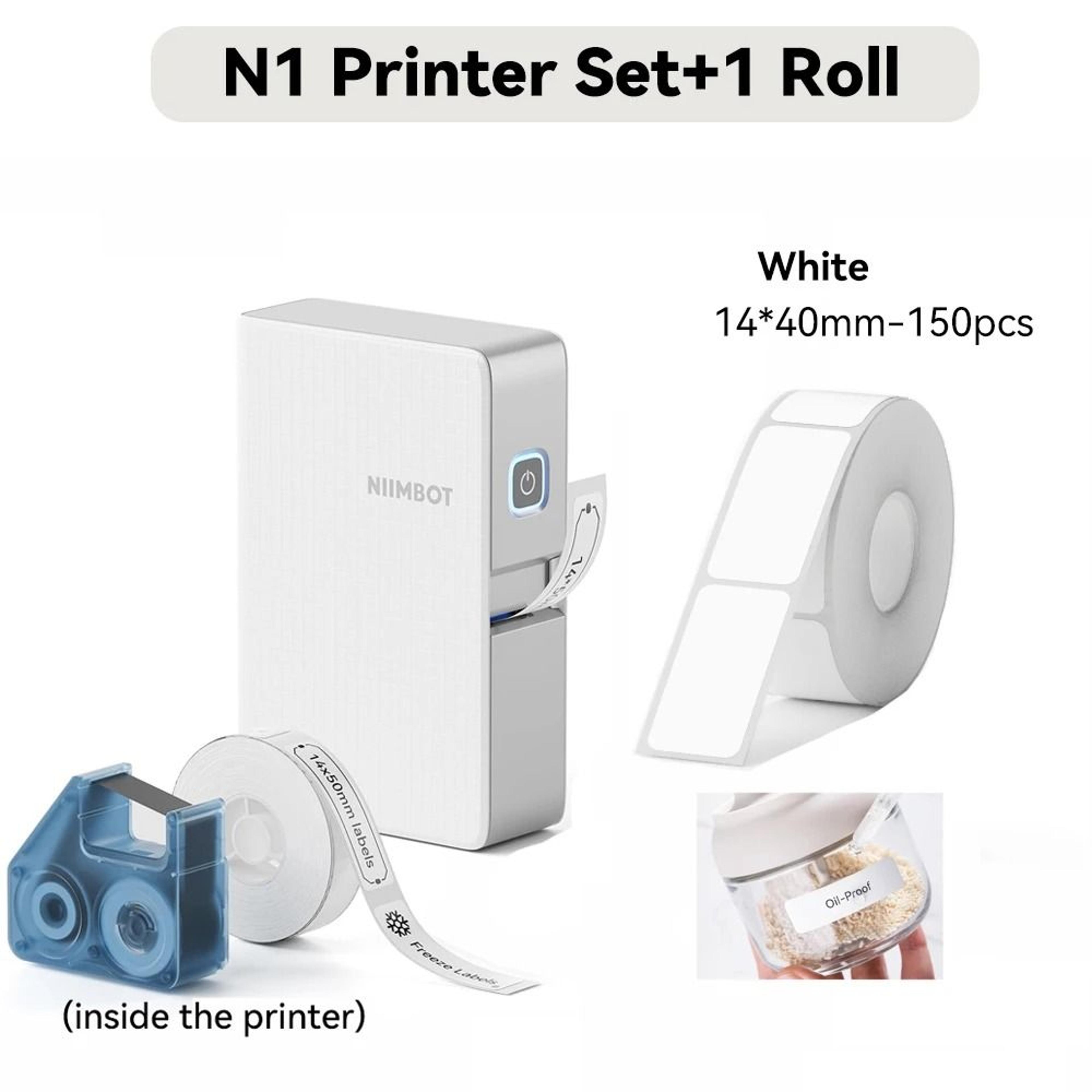 NIIMBOT N1  B18 Wireless Thermal Transfer Label Printer For Office Name Tags Switches  DIY Notes 10