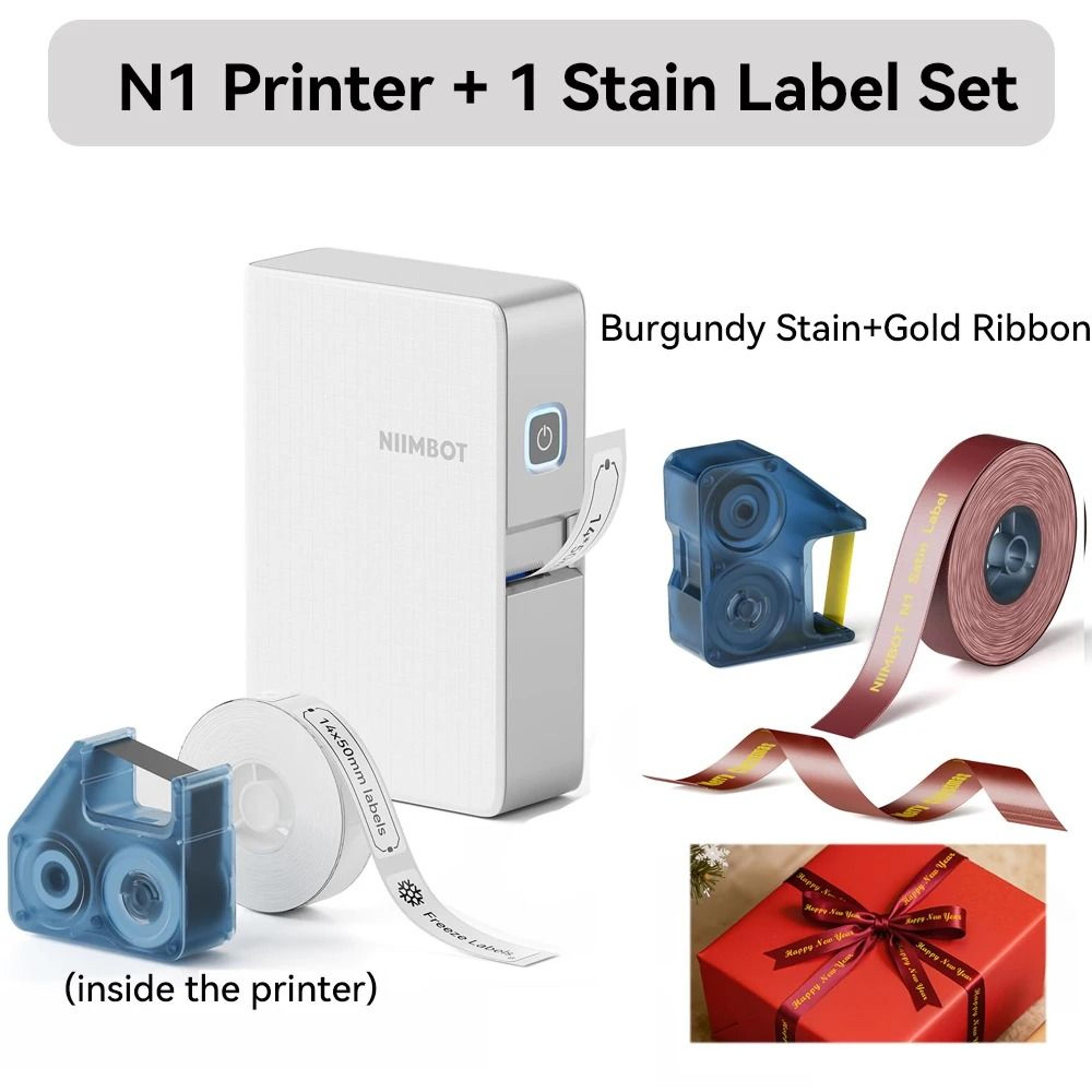 NIIMBOT N1  B18 Wireless Thermal Transfer Label Printer For Office Name Tags Switches  DIY Notes 24