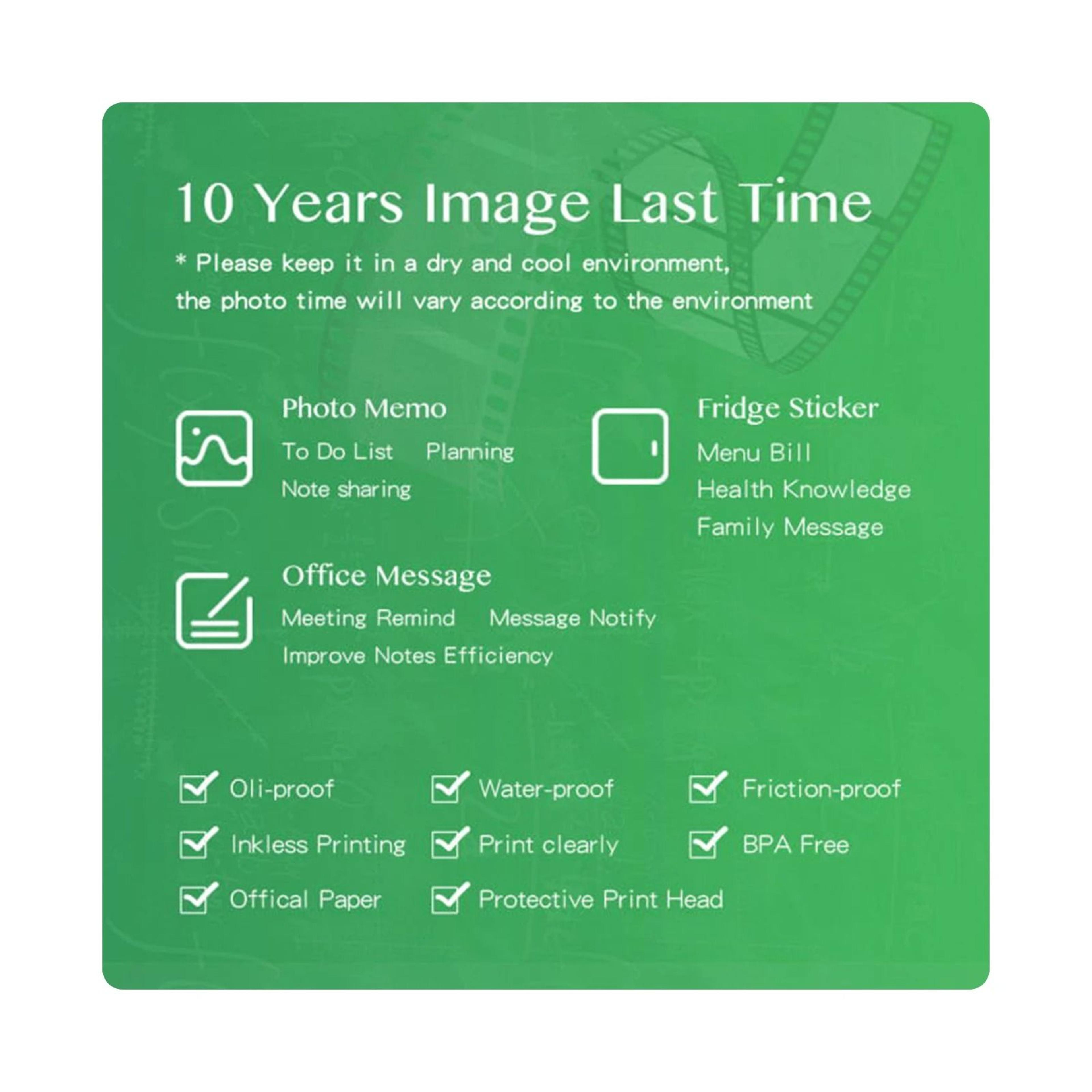 PeriPage BPAFree Thermal Paper Rolls 107mm 77mm  56mm NonAdhesive Receipts For PeriPage Printers 3