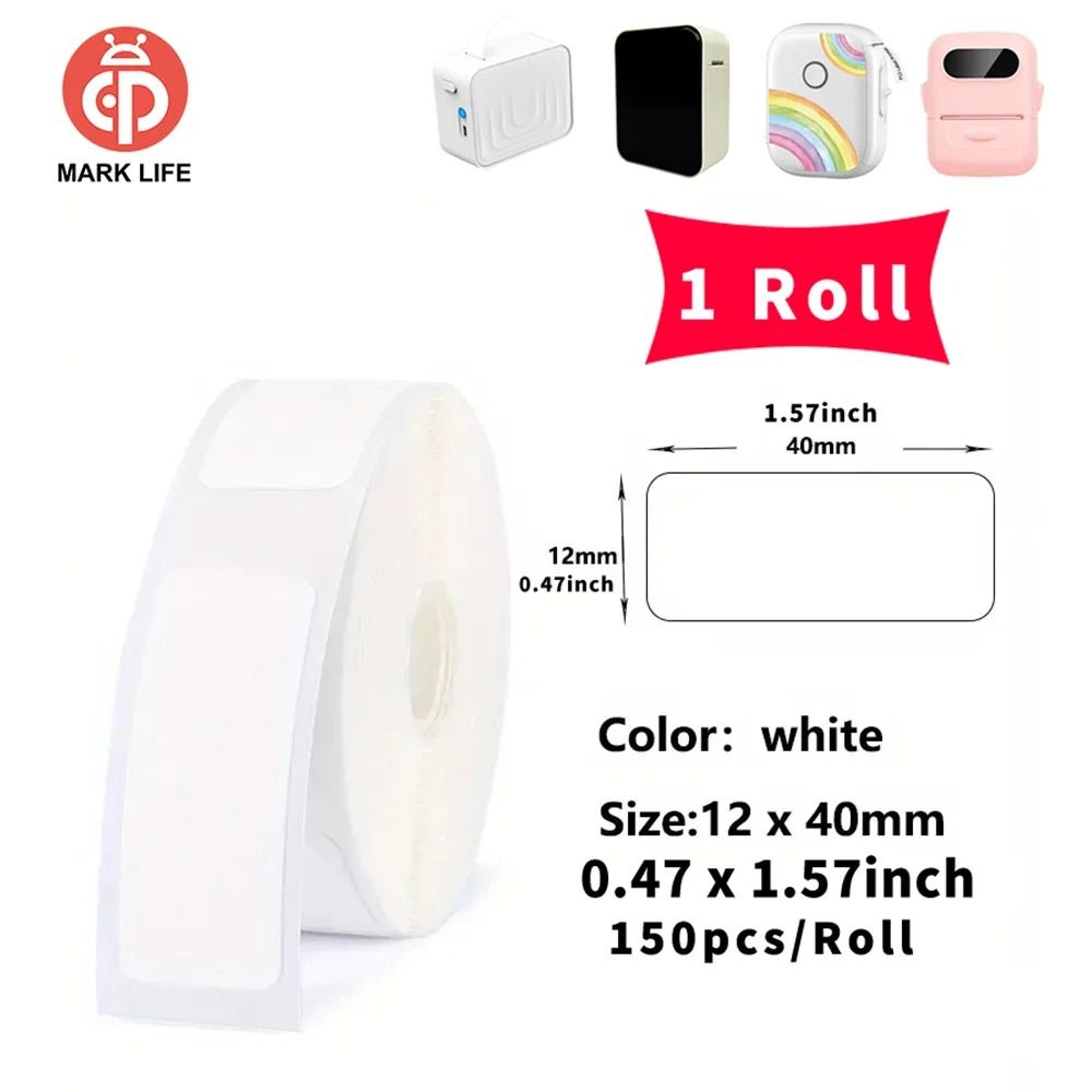 Marklife Thermal Labels Paper Roll SelfAdhesive Stickers For P15 P12 M1  P50 Mini Printers 10