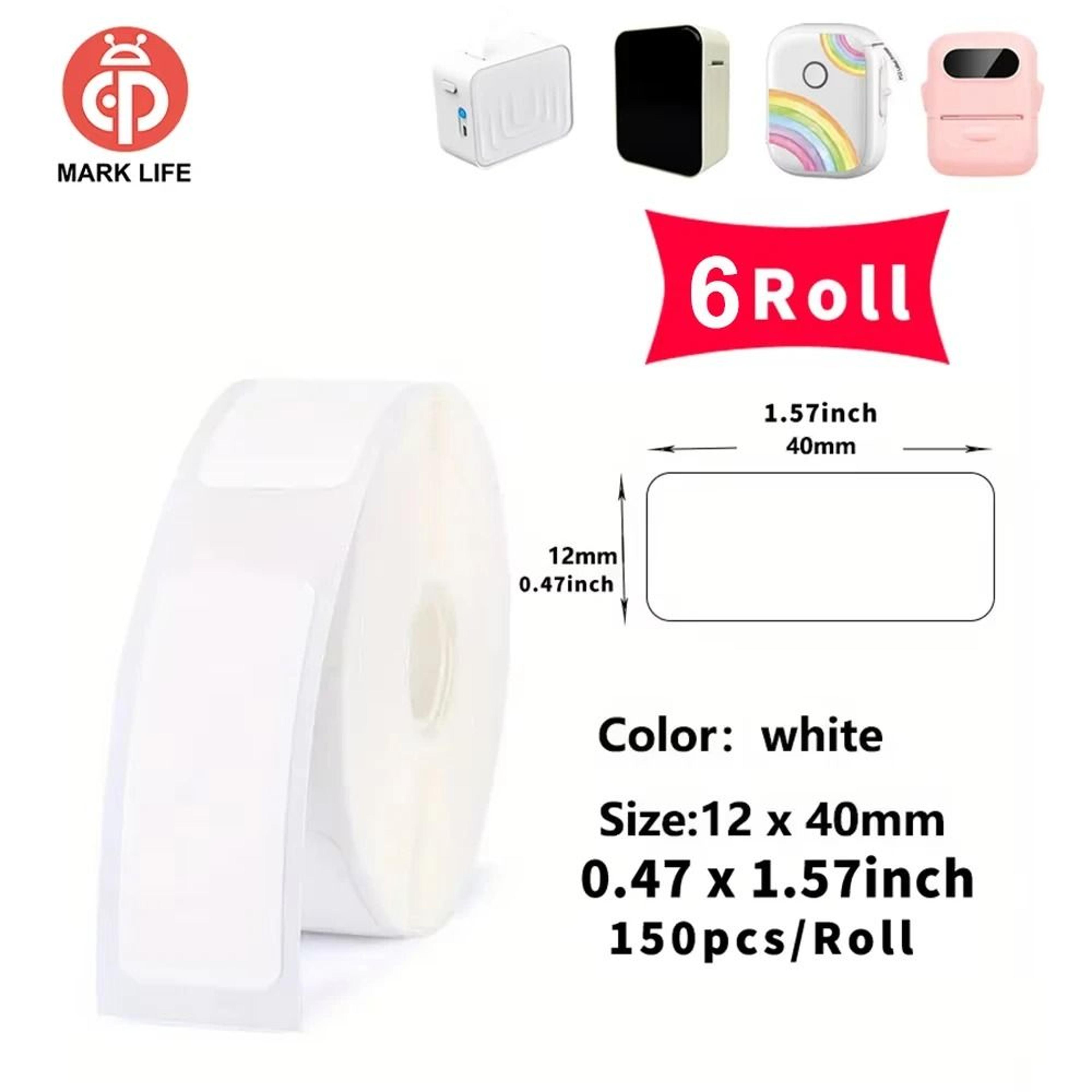Marklife Thermal Labels Paper Roll SelfAdhesive Stickers For P15 P12 M1  P50 Mini Printers 16