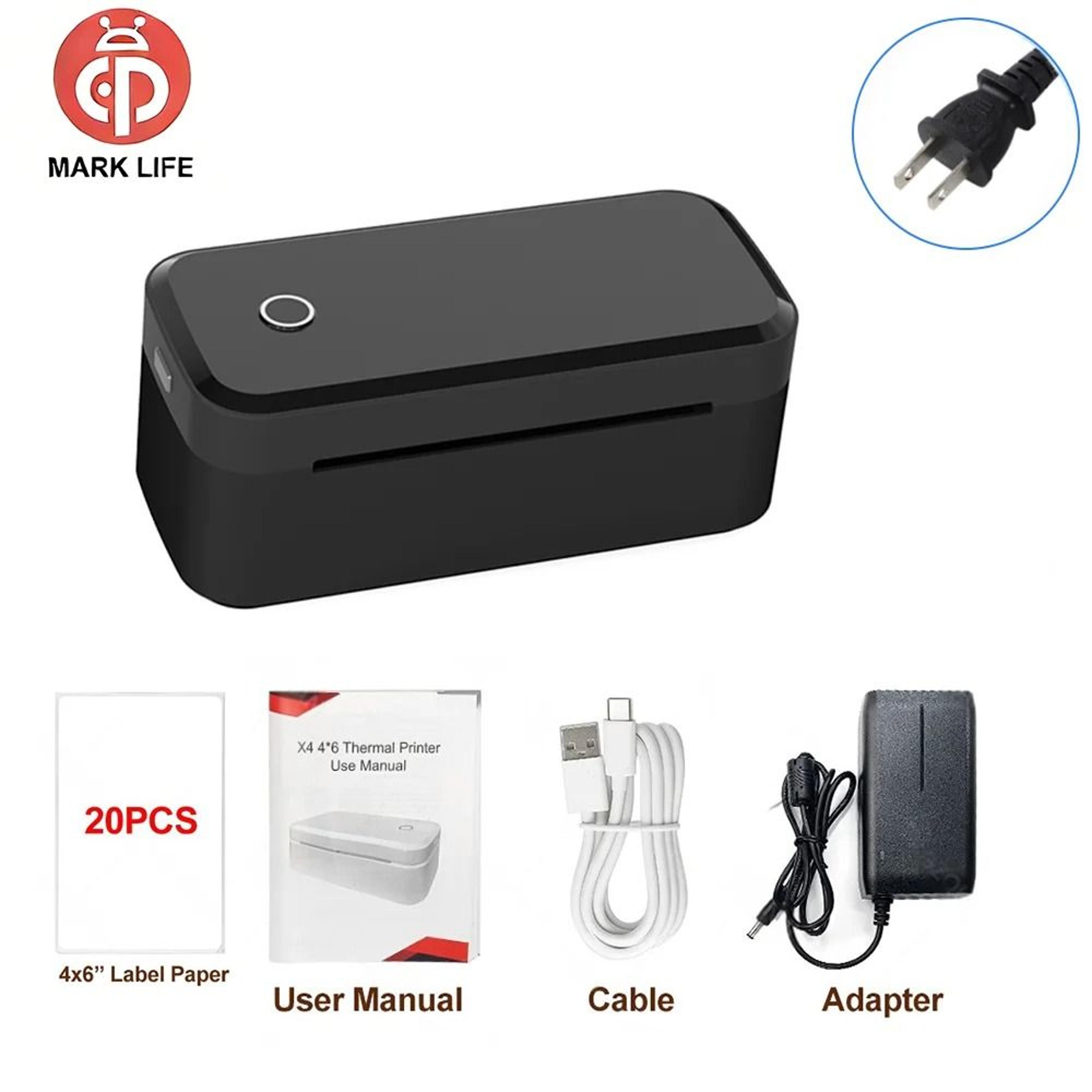 Marklife X4 Wireless Bluetooth 4x6 Thermal Shipping Label Printer For Small Business  ECommerce Pac 13