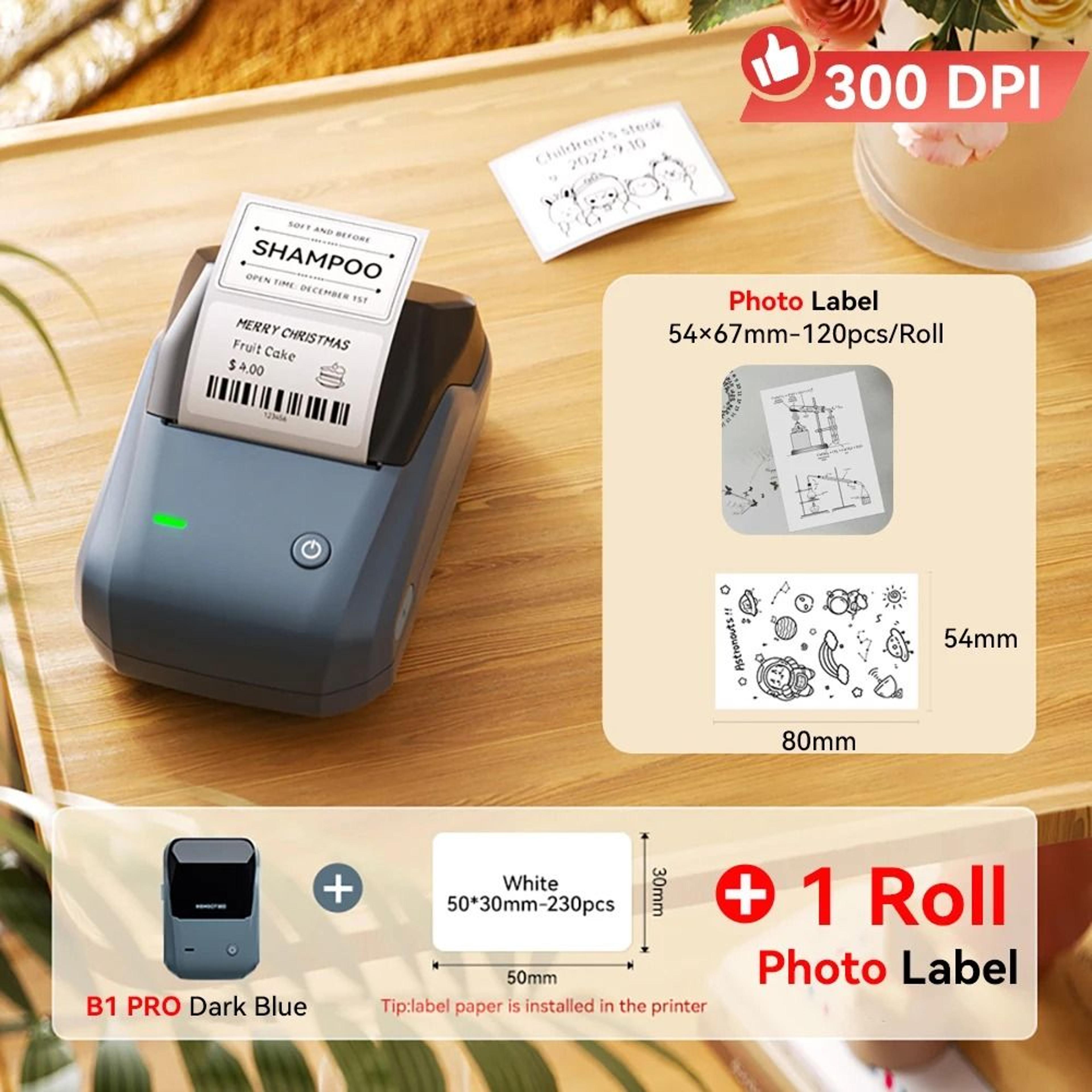 NIIMBOT B1 Pro Wireless 300 DPI Red Black DualColor Thermal Label Printer HighDefinition Tag Maker 14