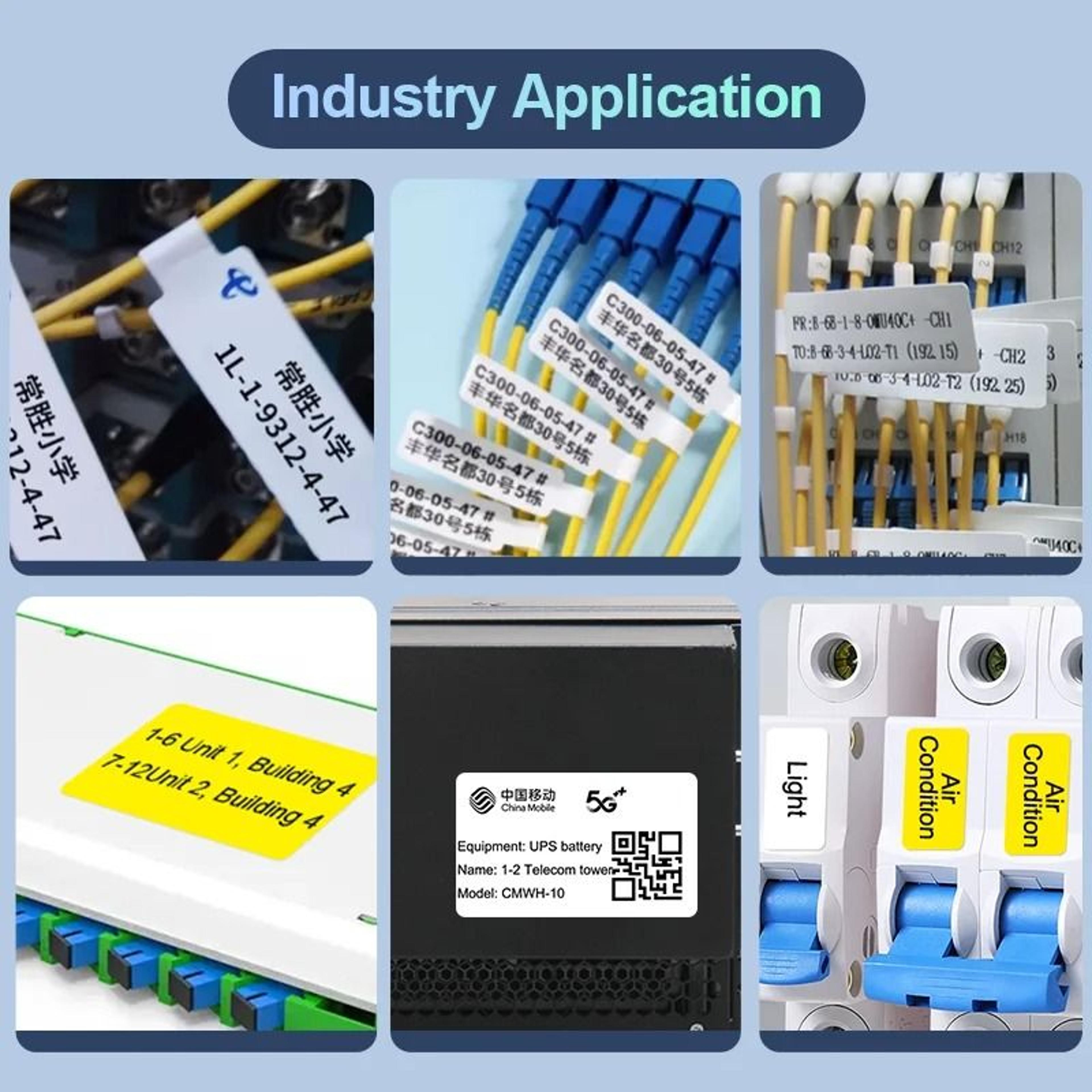 DETONGER DP230S 64mm Portable Smart Thermal Label Printer Wireless Bluetooth Barcode QR Code Cable  5