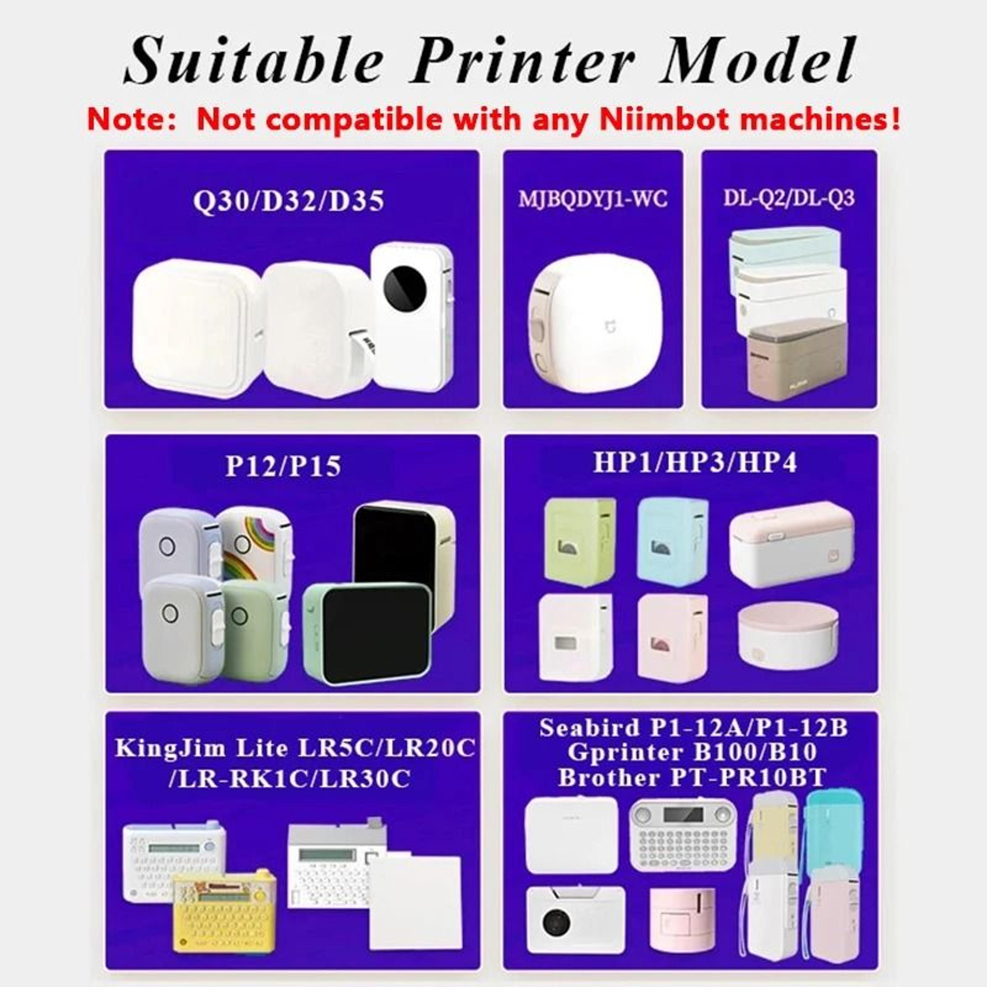 Marklife White SelfAdhesive Thermal Label Paper Roll Set Compatible With Marklife P15 P12 P11 D30   1