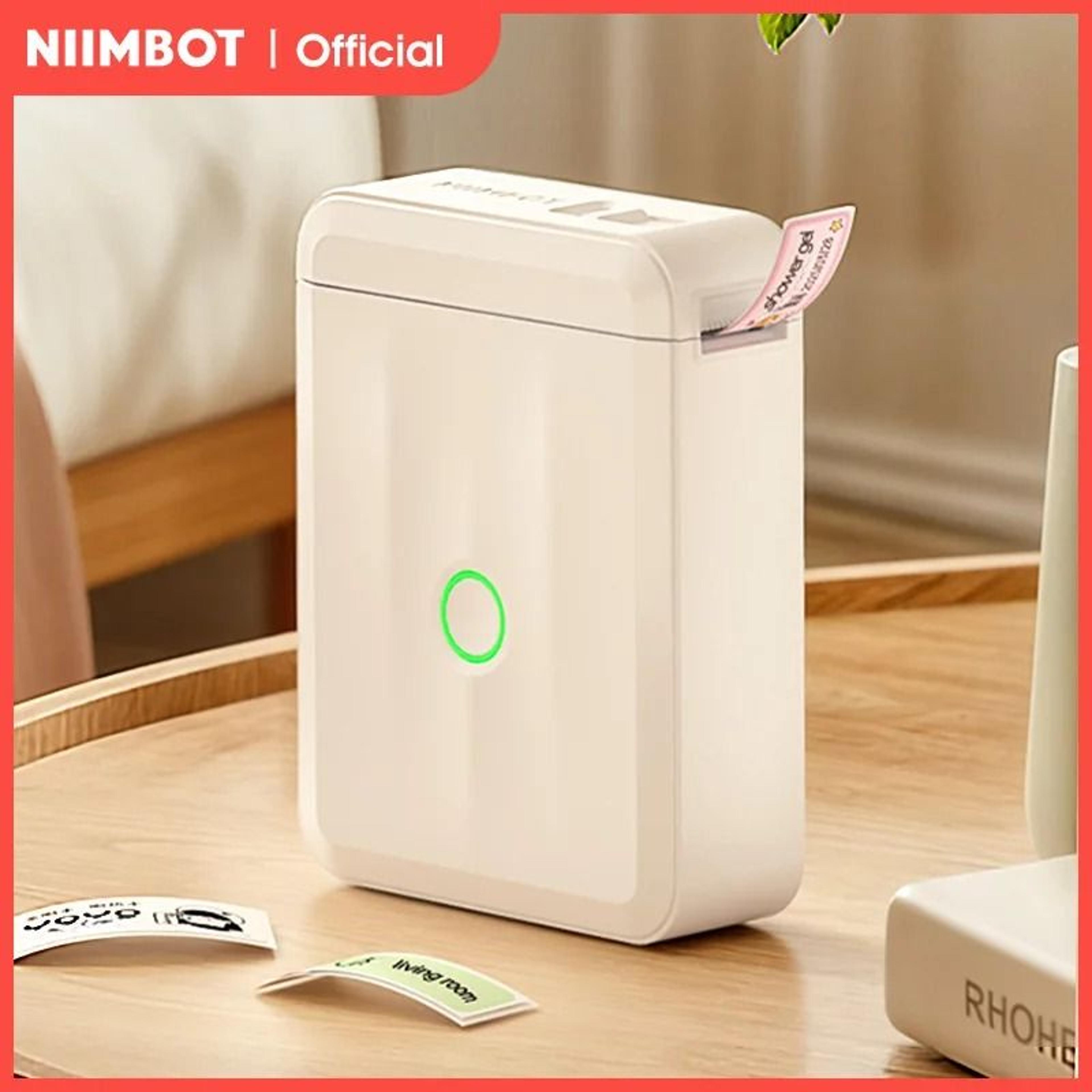 niimbot d110 mini portable thermal label printer wireless bluetooth sticker maker with tape