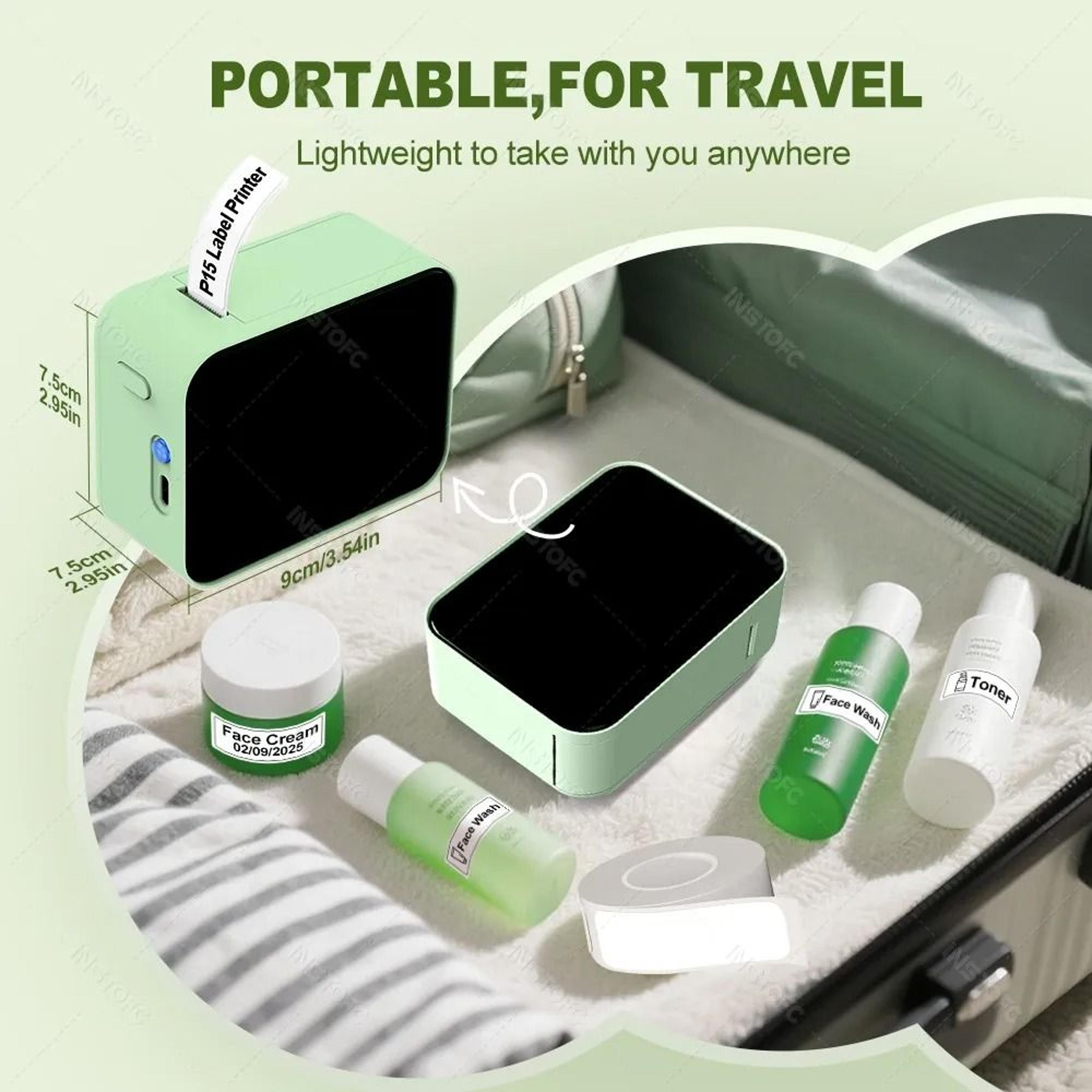 Marklife P15 Portable Thermal Label Printer Wireless Bluetooth Sticker Maker For Cables  Tags 2