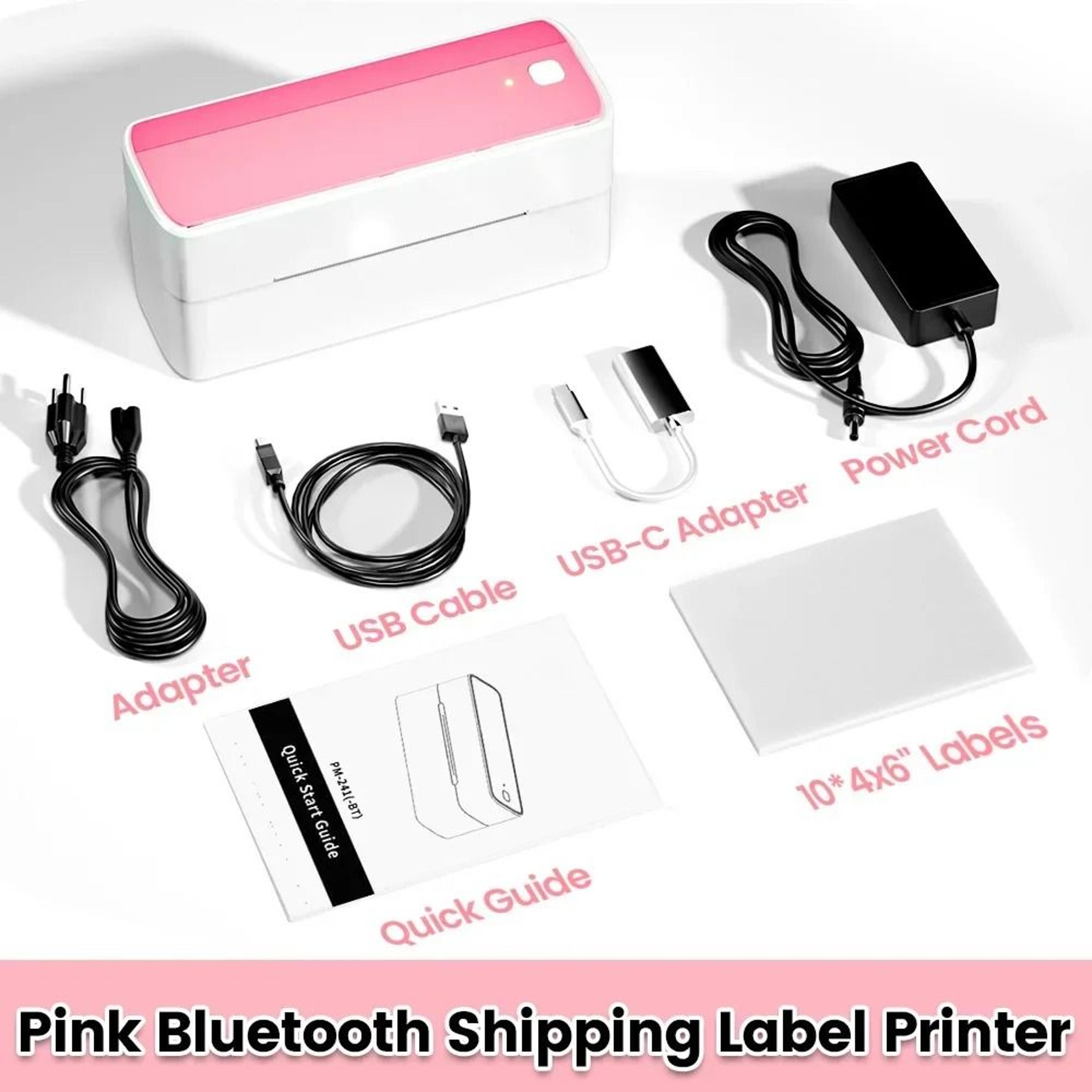 Phomemo 241 Bluetooth Wireless 4x6 Thermal Shipping Label Printer For IPhone Android Mac Windows 7