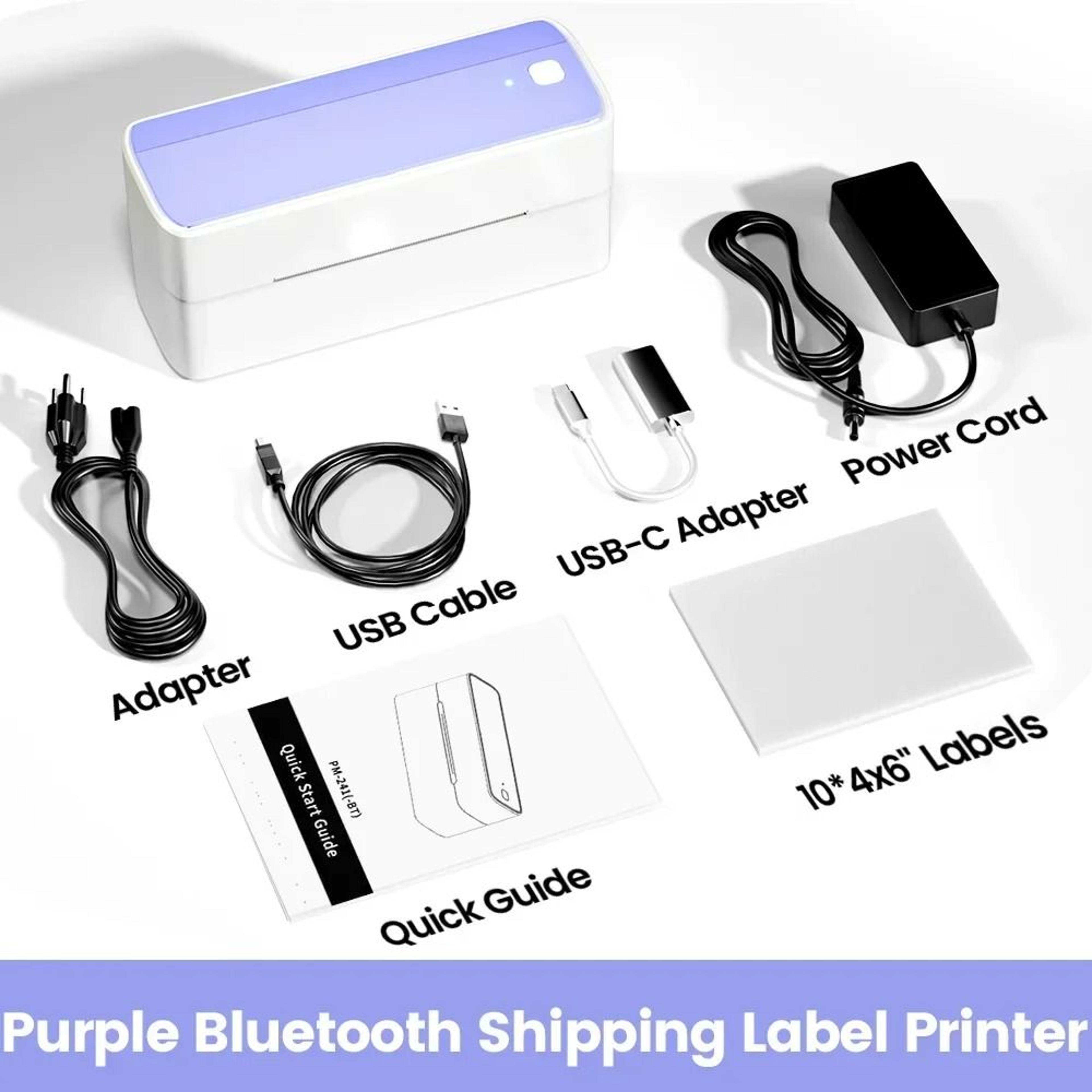 Phomemo 241 Bluetooth Wireless 4x6 Thermal Shipping Label Printer For IPhone Android Mac Windows 9