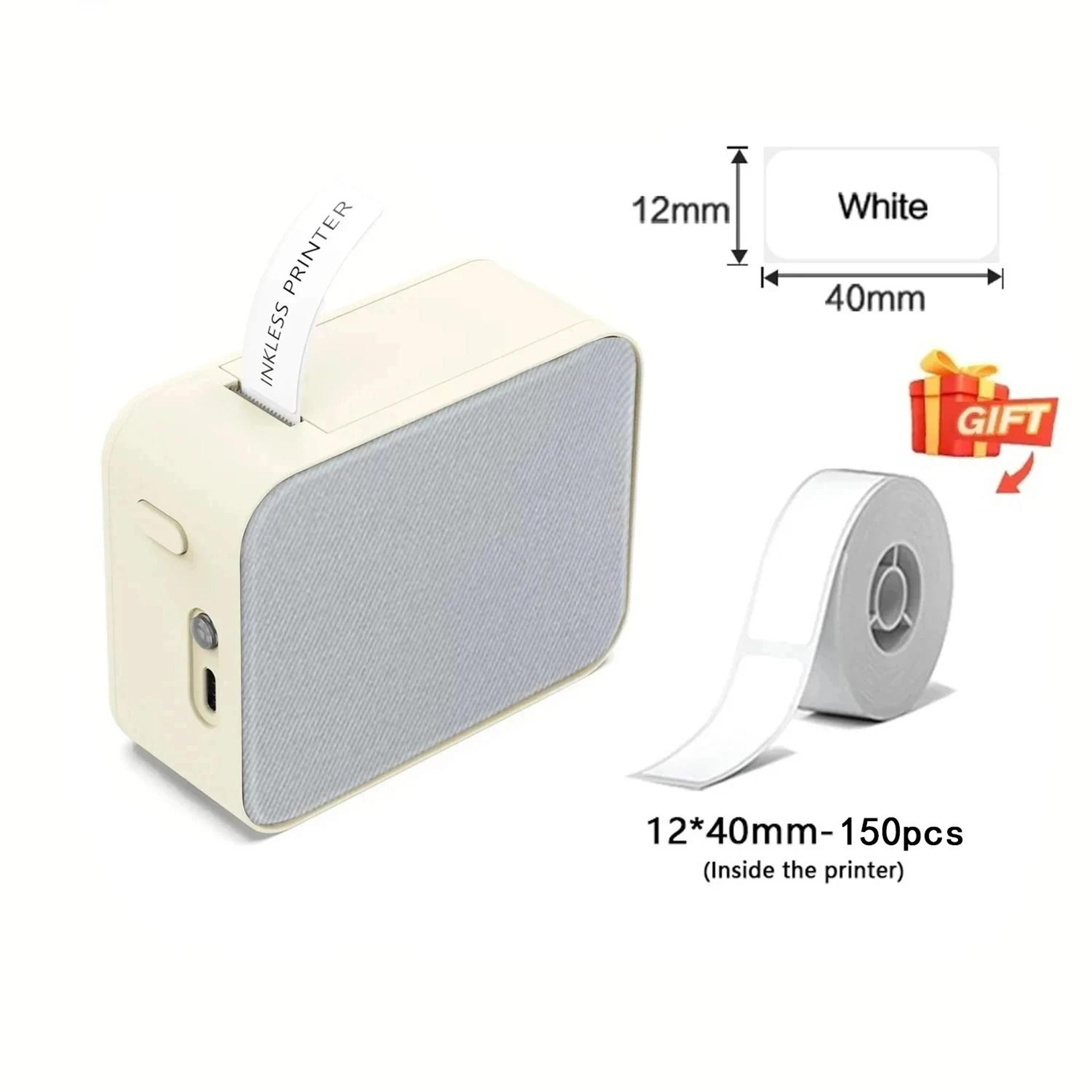 Marklife P15 Mini Portable Thermal Label Printer Wireless Bluetooth Tag  Sticker Maker For Home  Of 12