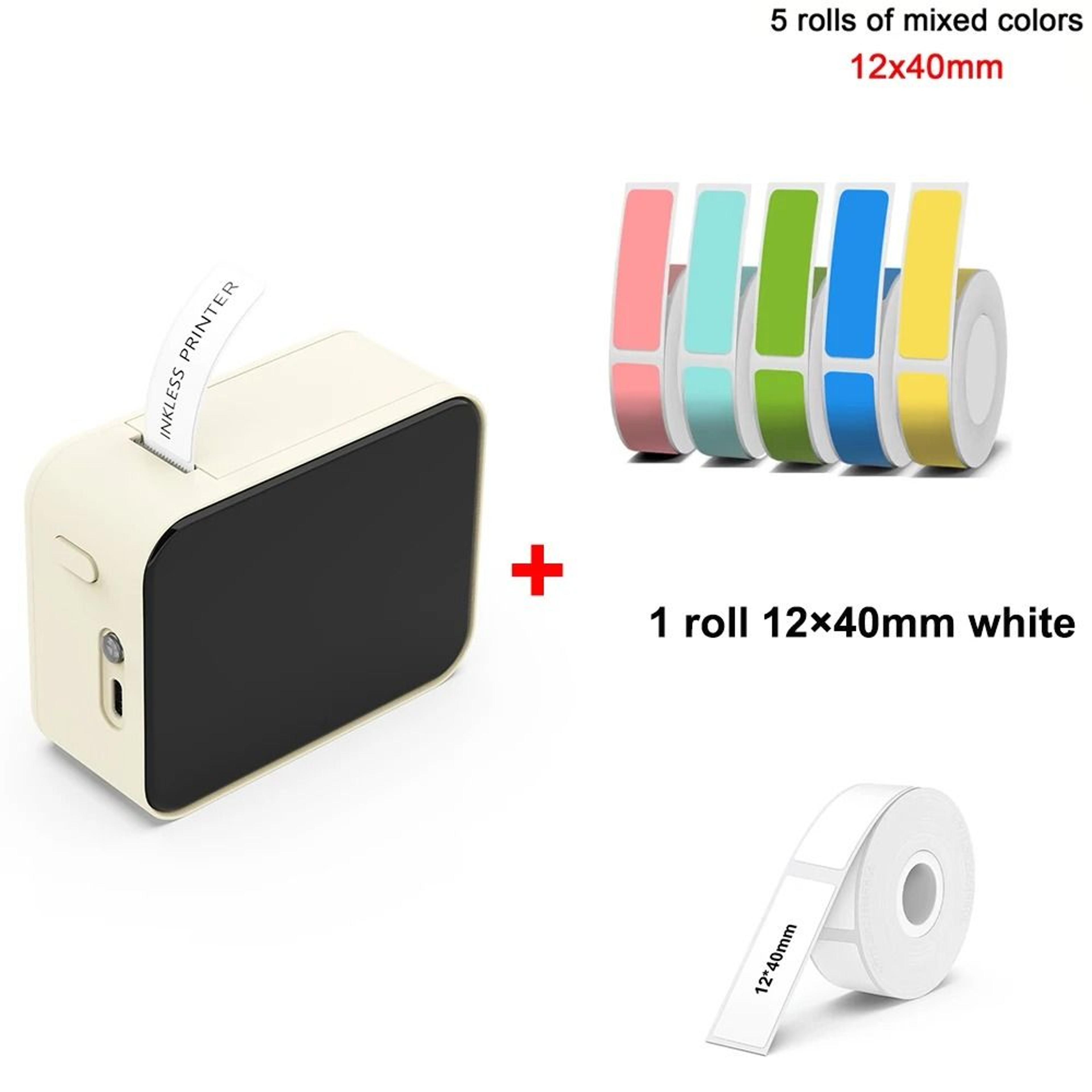Marklife P15 Mini Portable Thermal Label Printer Wireless Bluetooth Tag  Sticker Maker For Home  Of 23