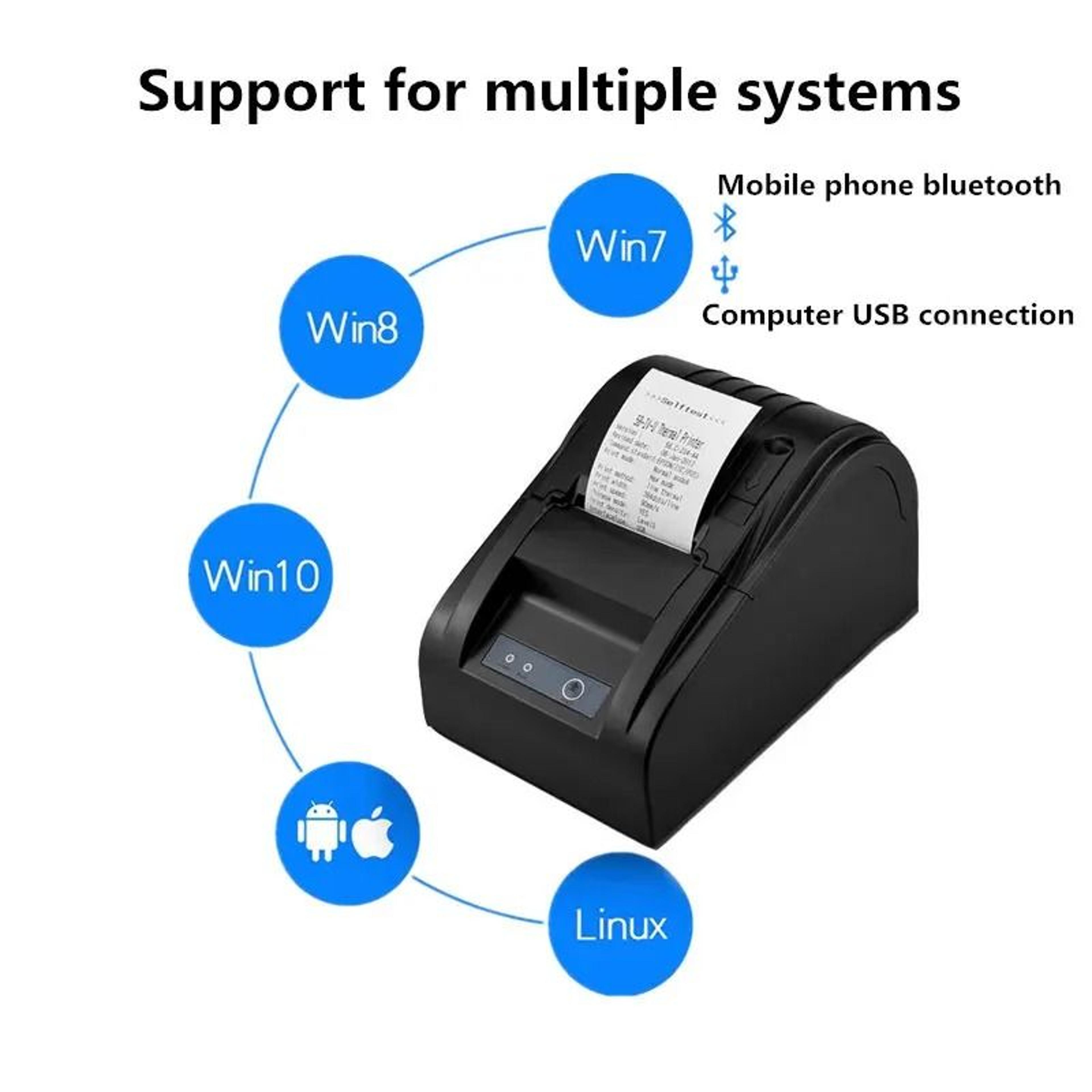 NETUM NT5890T 58mm USB RS232 Thermal Receipt Printer POS Bill Machine For Supermarket  Restaurant 1