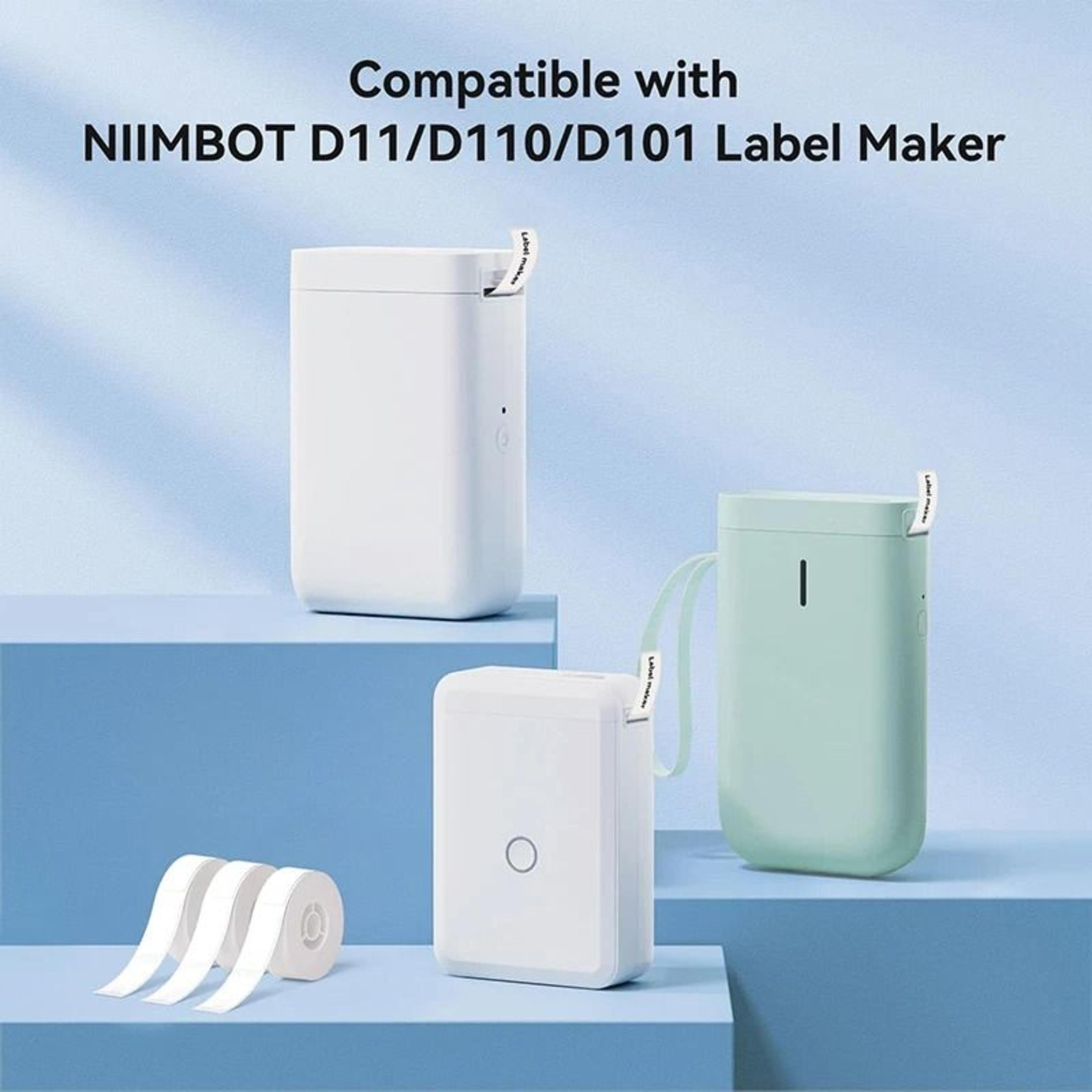 NIIMBOT Cable Labels Waterproof SelfAdhesive Color Sticker Roll For D110 D101 D11 Label Printers 3