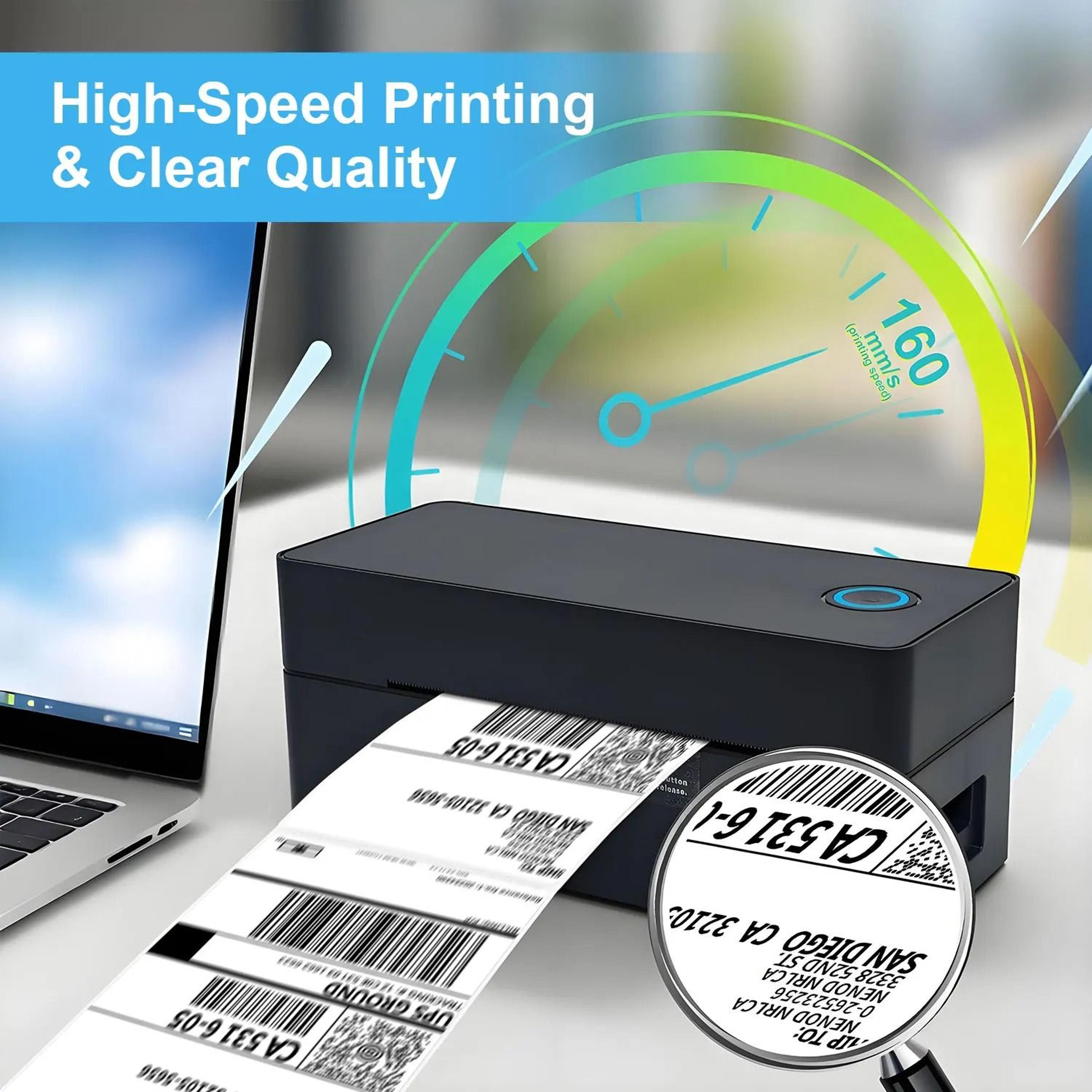 Wireless Bluetooth  USB 4x6 Thermal Shipping Label Printer 203DPI HighSpeed Express Airway Bill Mak 1