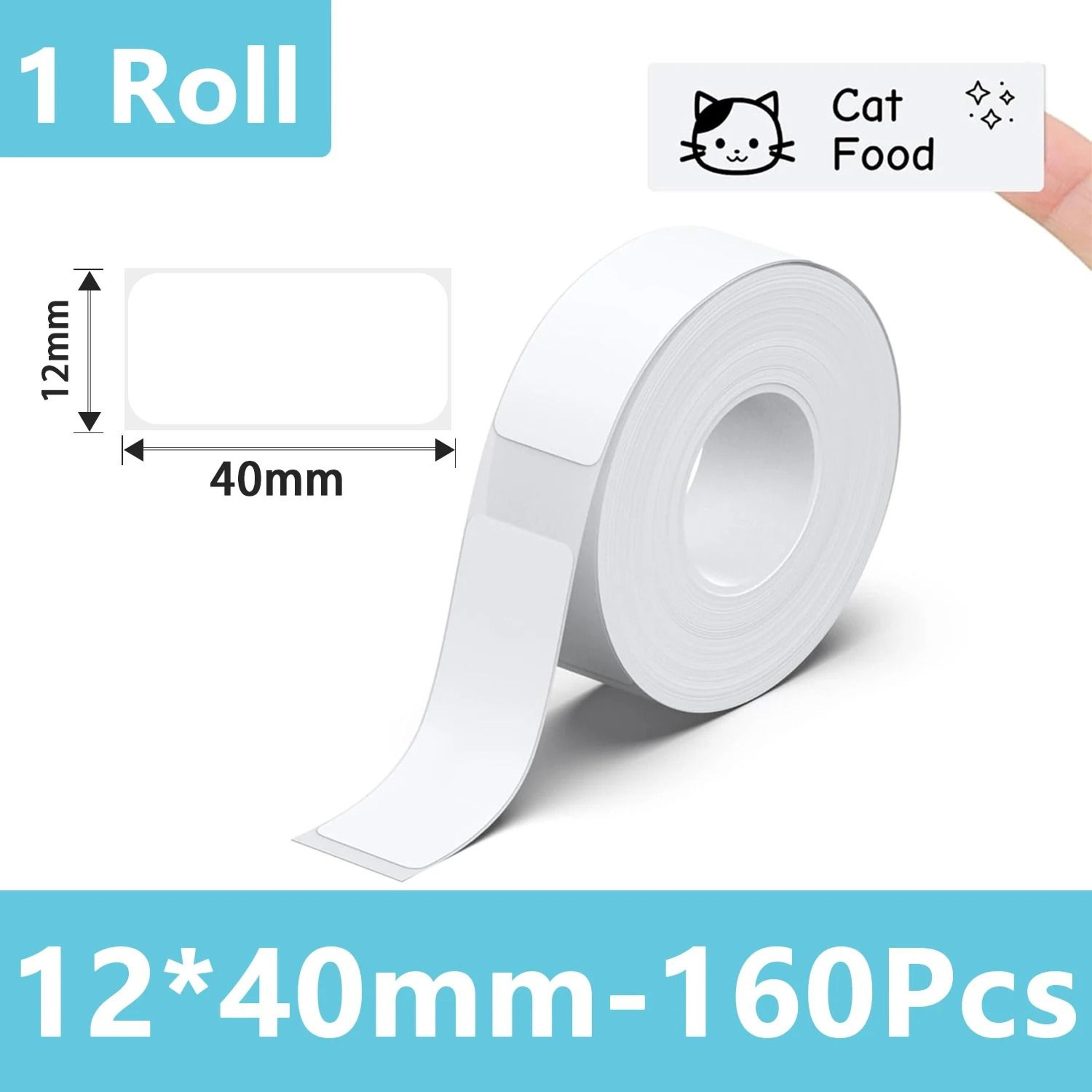 Marklife Thermal Label Adhesive Paper Rolls White Transparent  UV Compatible With P15 P12 P11 D30 Q 9