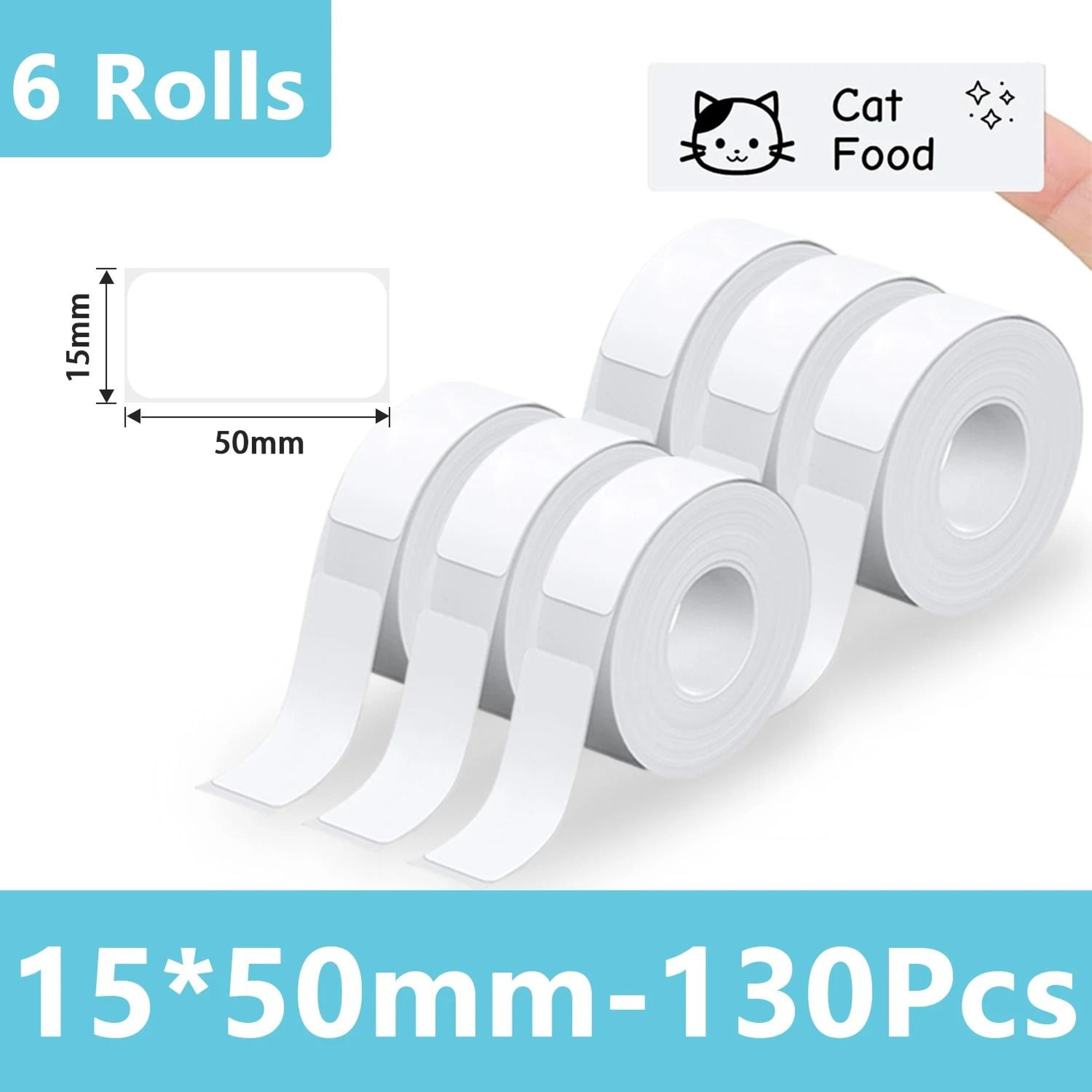 Marklife Thermal Label Adhesive Paper Rolls White Transparent  UV Compatible With P15 P12 P11 D30 Q 13