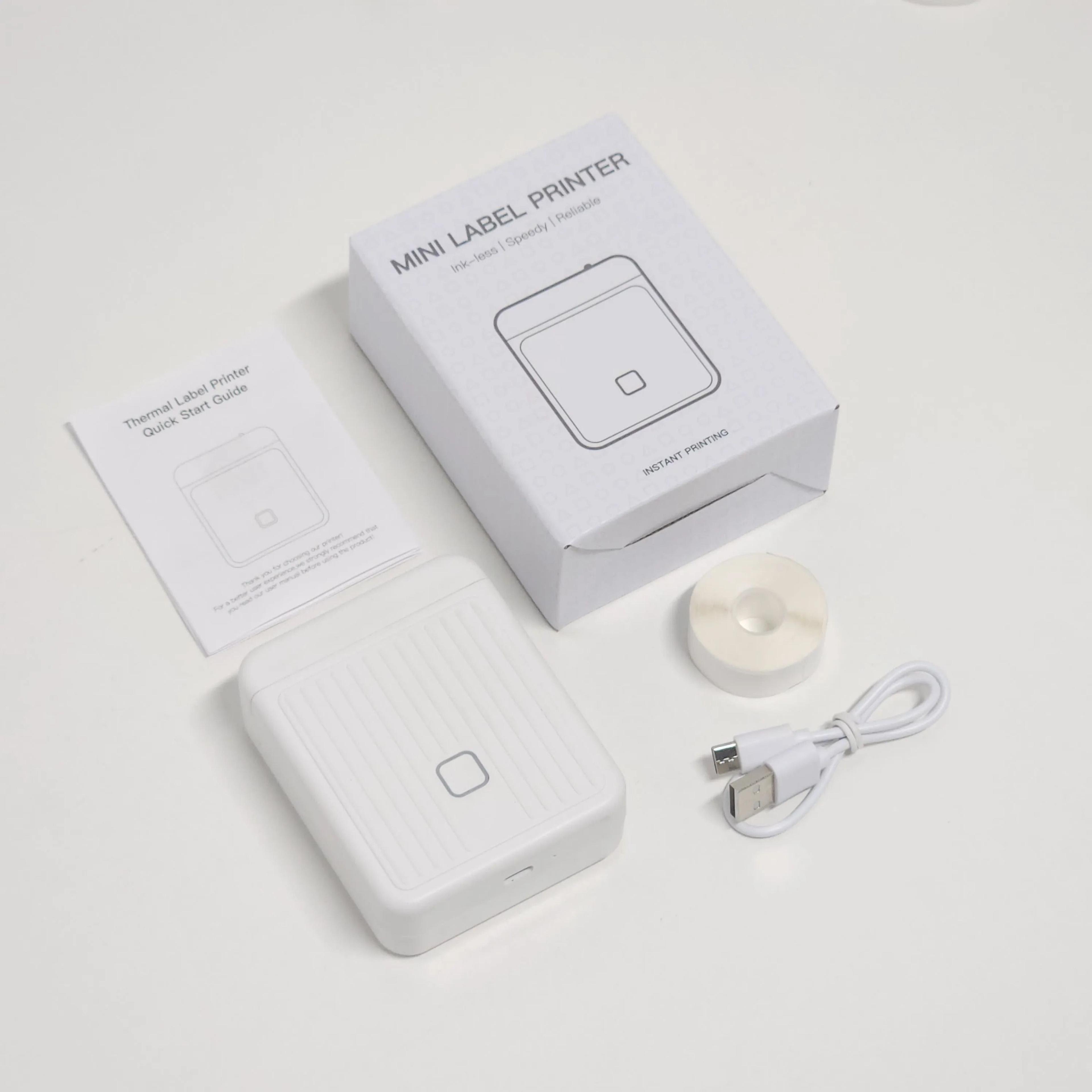 DOLEWA T01 Portable Mini Thermal Label Printer Wireless Bluetooth Inkless Barcode Sticker Machine F 7