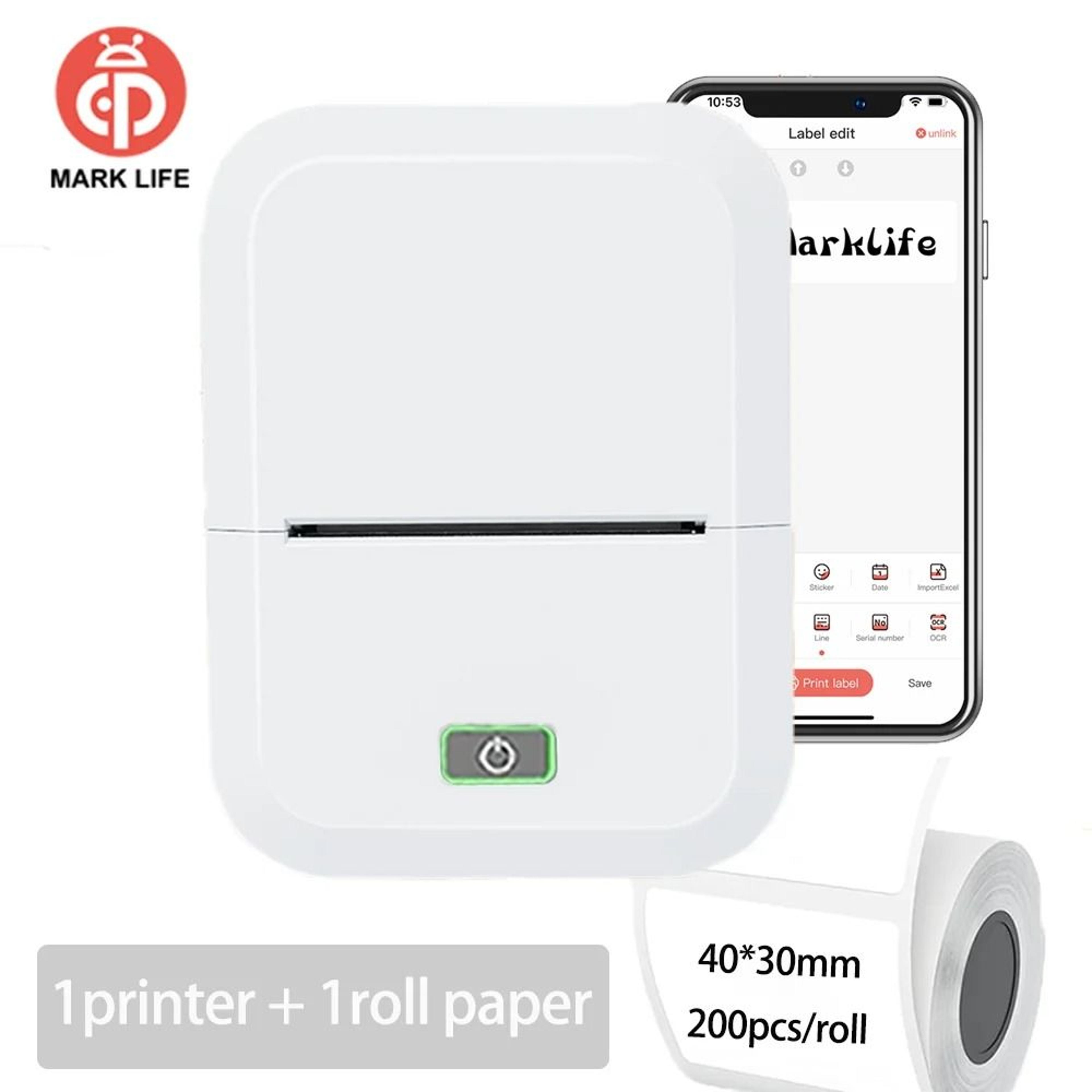 Marklife X2 Mini Portable Bluetooth Thermal Label Printer For Home Office  Business Organization 11