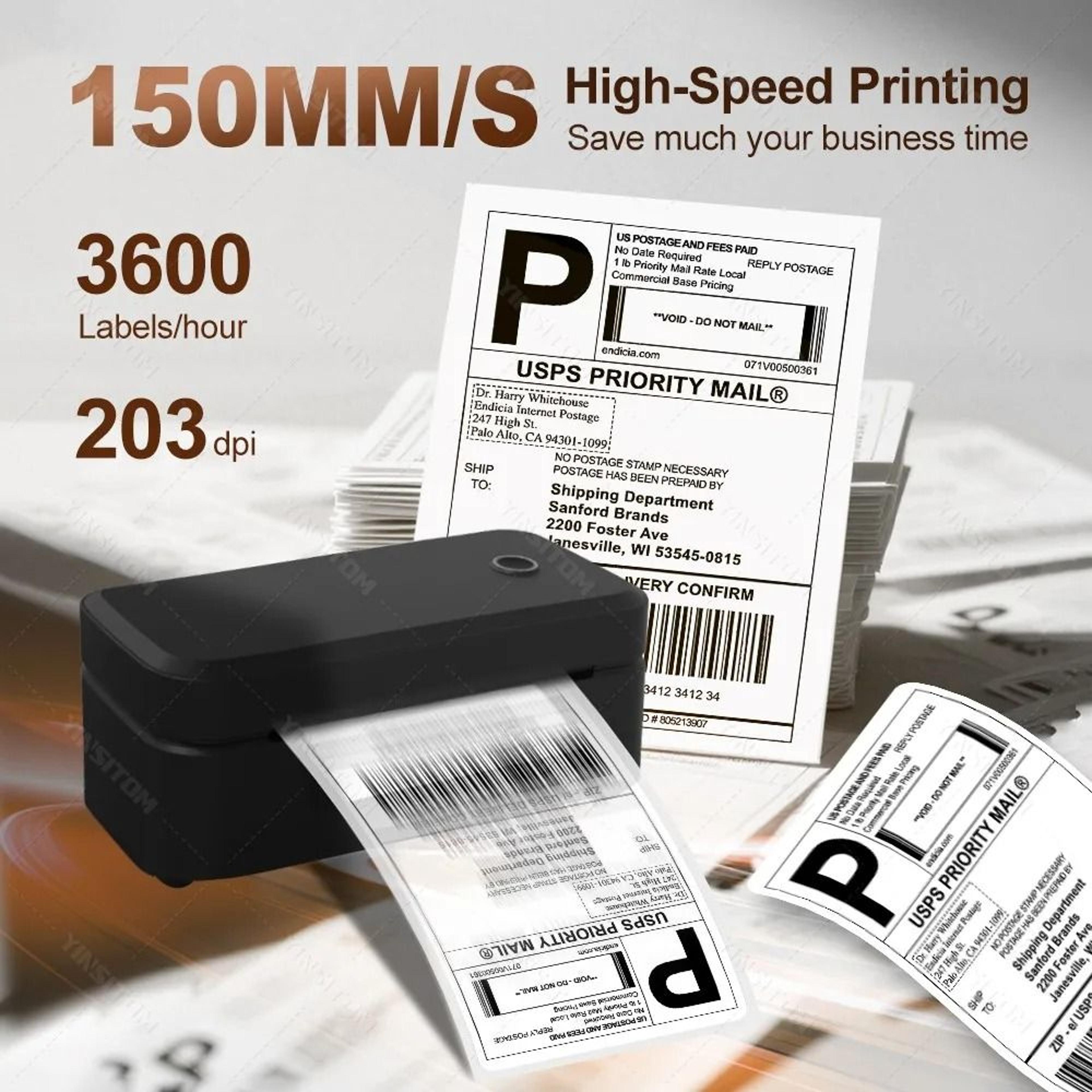 Marklife X4 Portable Bluetooth Thermal Shipping Label Printer 4x6 Mailing Packages Automatic Recogn 4