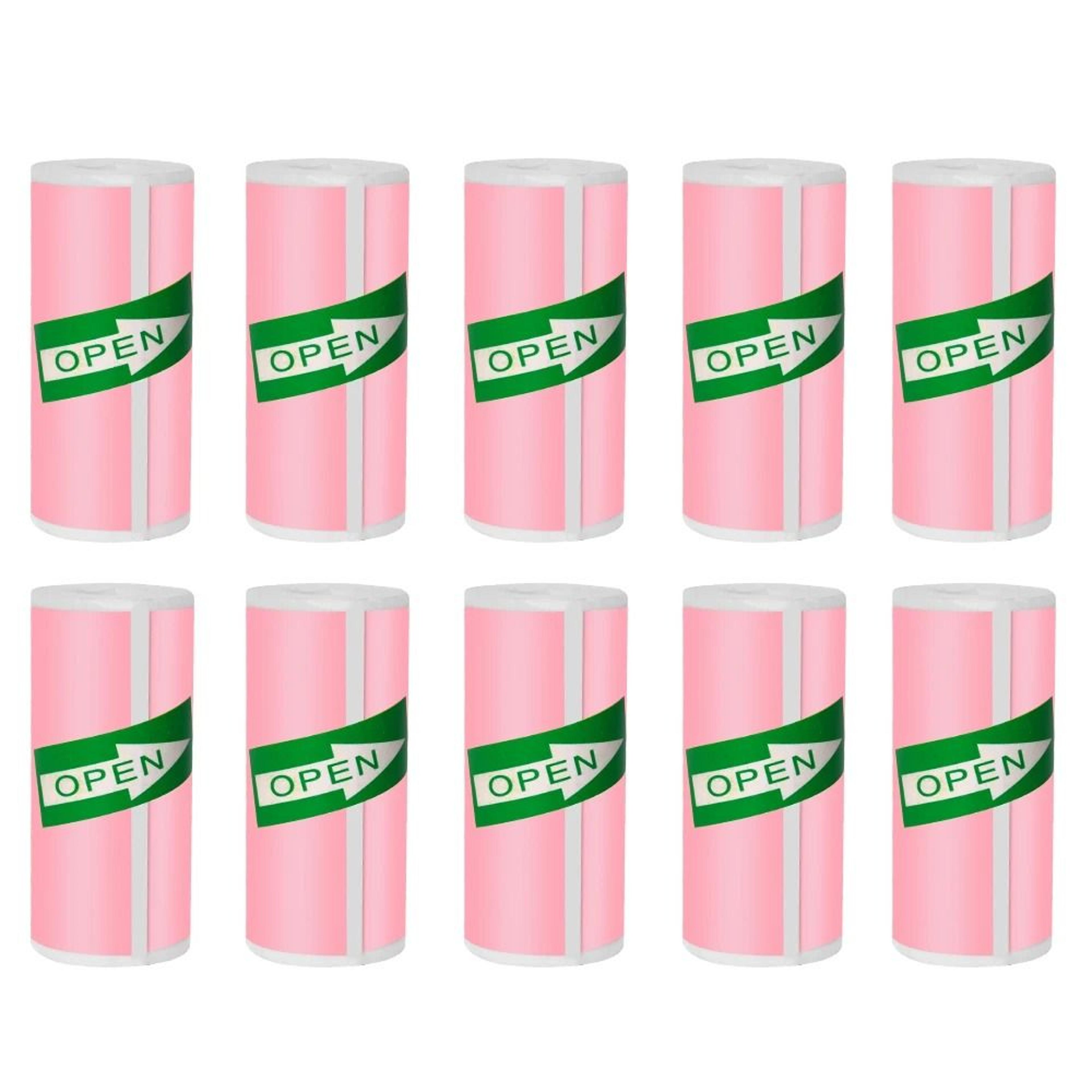57x25mm HD Mini Thermal Paper Rolls SelfAdhesive Sticker Paper For Portable Pocket Photo Printers 12