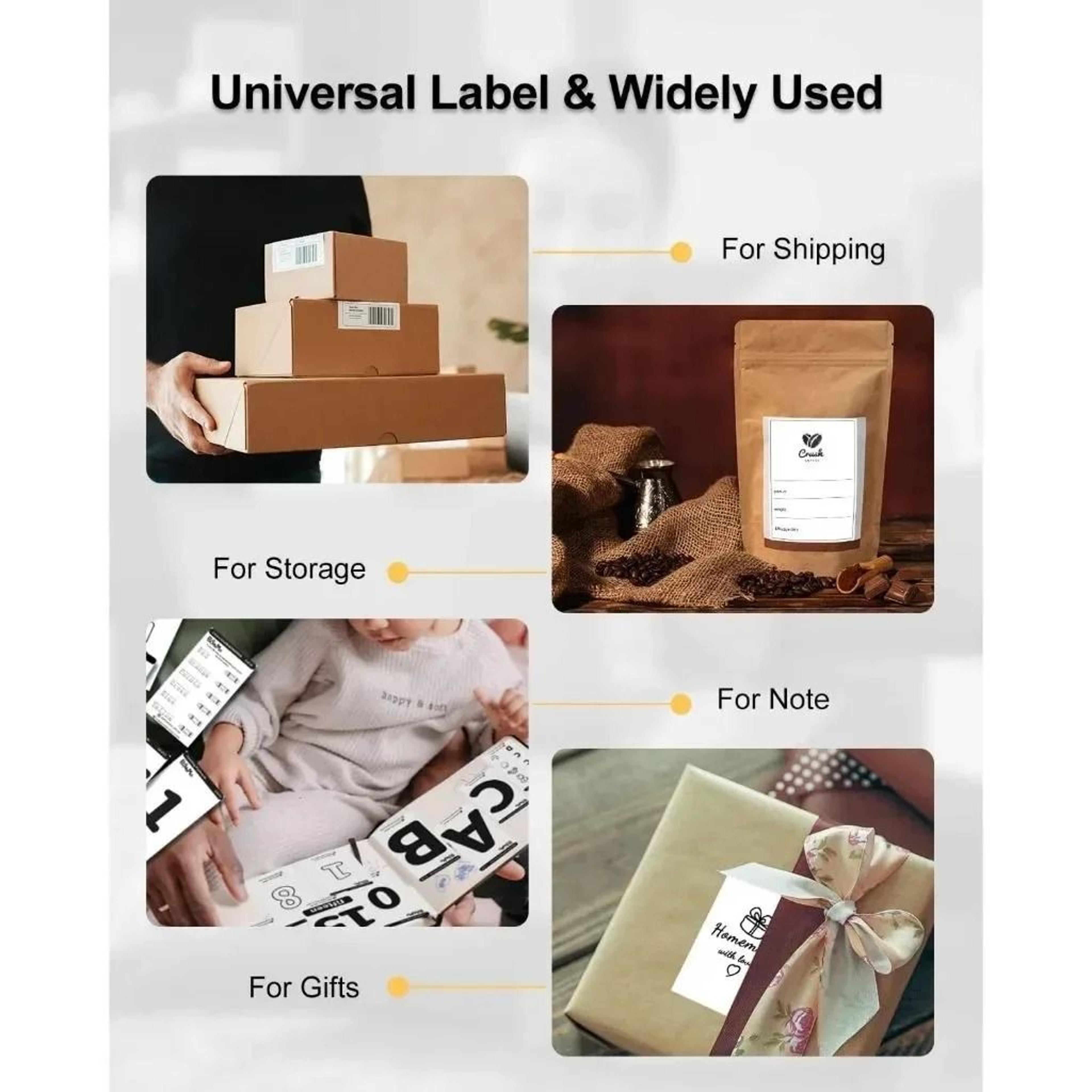 100Sheet Phomemo A6 Thermal Shipping Labels 100x150mm  4x6 Inch For PM241BT D520  246S Waybill Prin 4