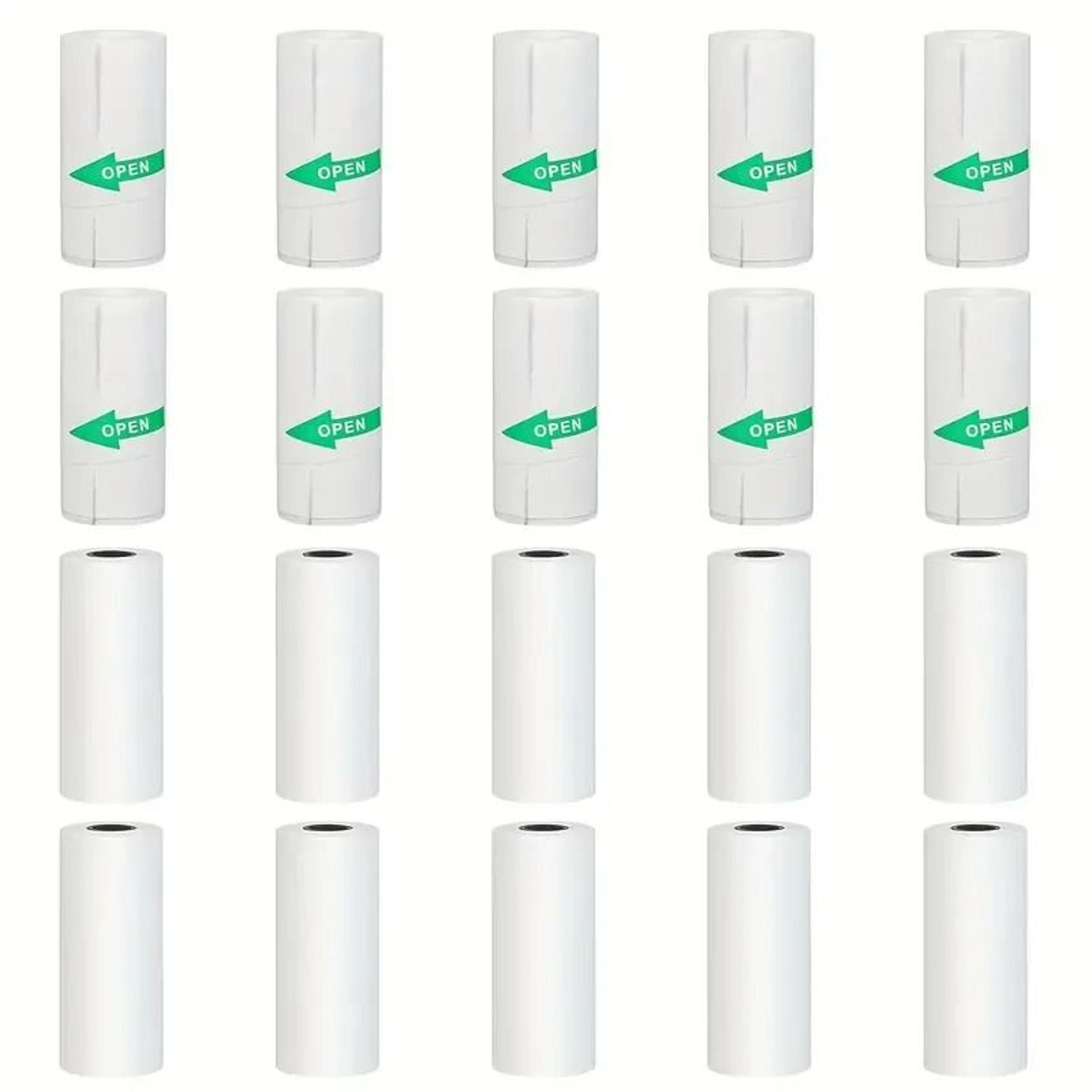 10Roll 57mm Thermal Sticker Paper Set SelfAdhesive White Labels For Pocket Printers  Kids Photo Mak 5
