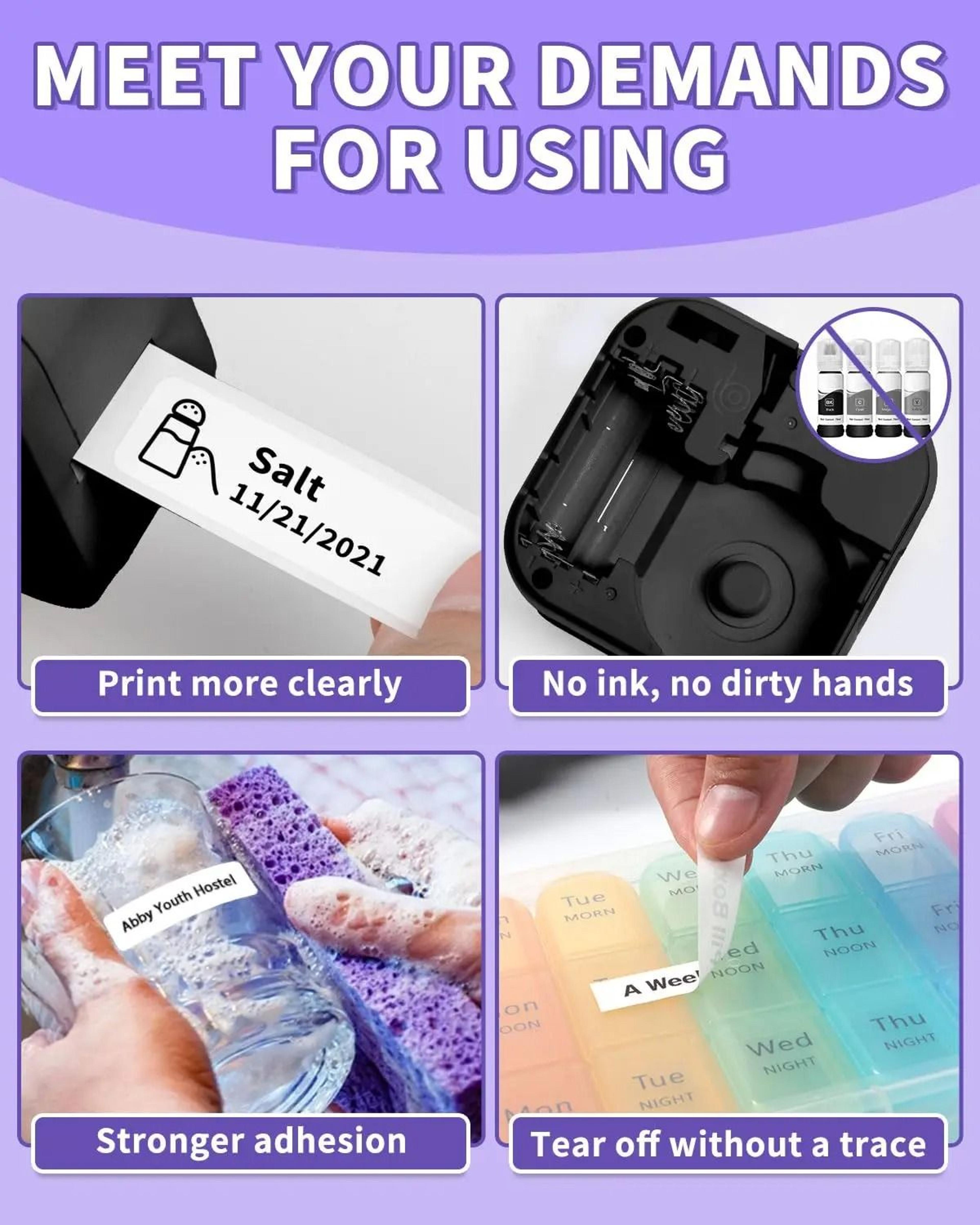 Phomemo Q30 Wireless Bluetooth Mini Thermal Label Printer  Sticker Maker With Starter Label Tape 3