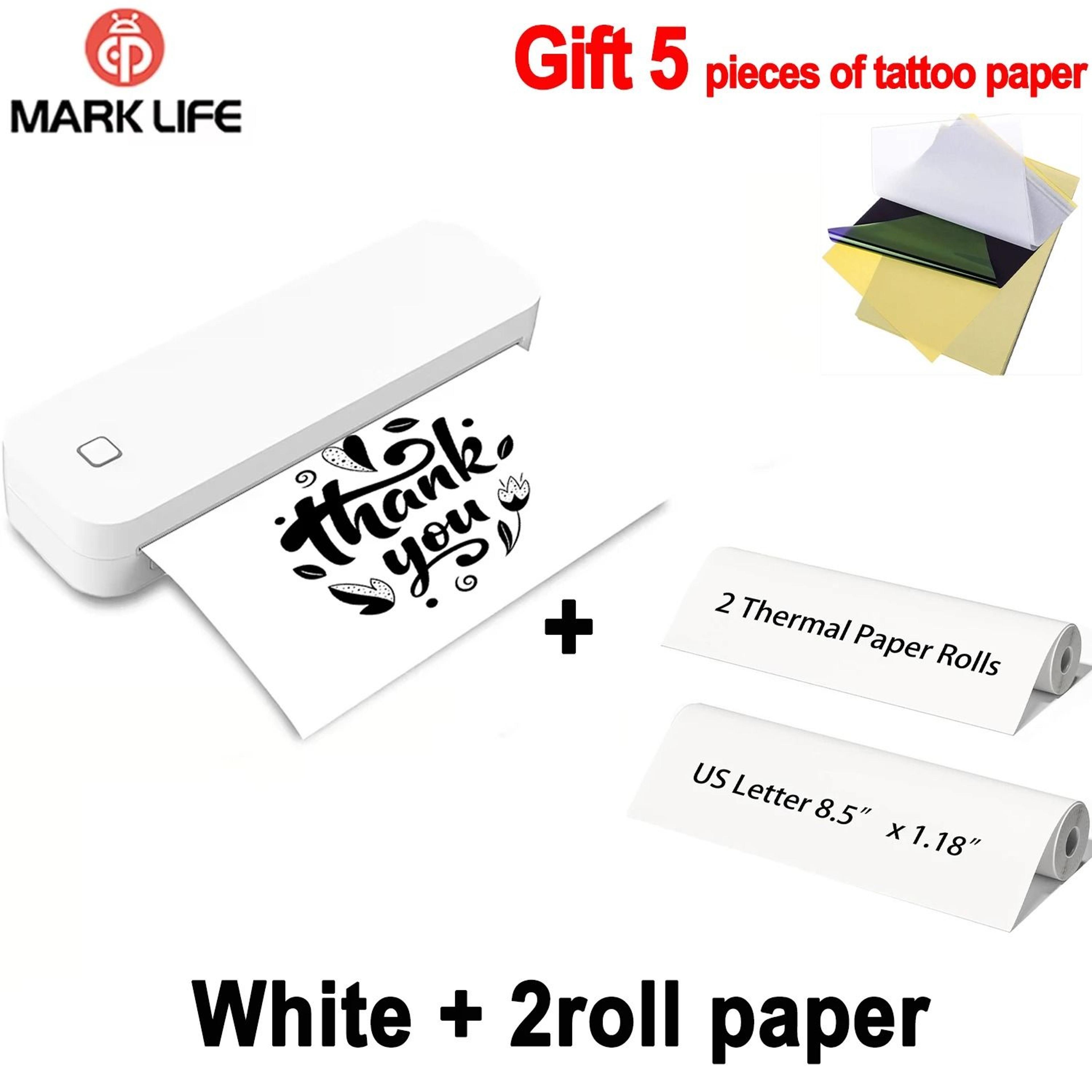 Marklife D210 Mini Wireless Bluetooth Thermal Label Printer  Tattoo Stencil Maker For Business Offi 16