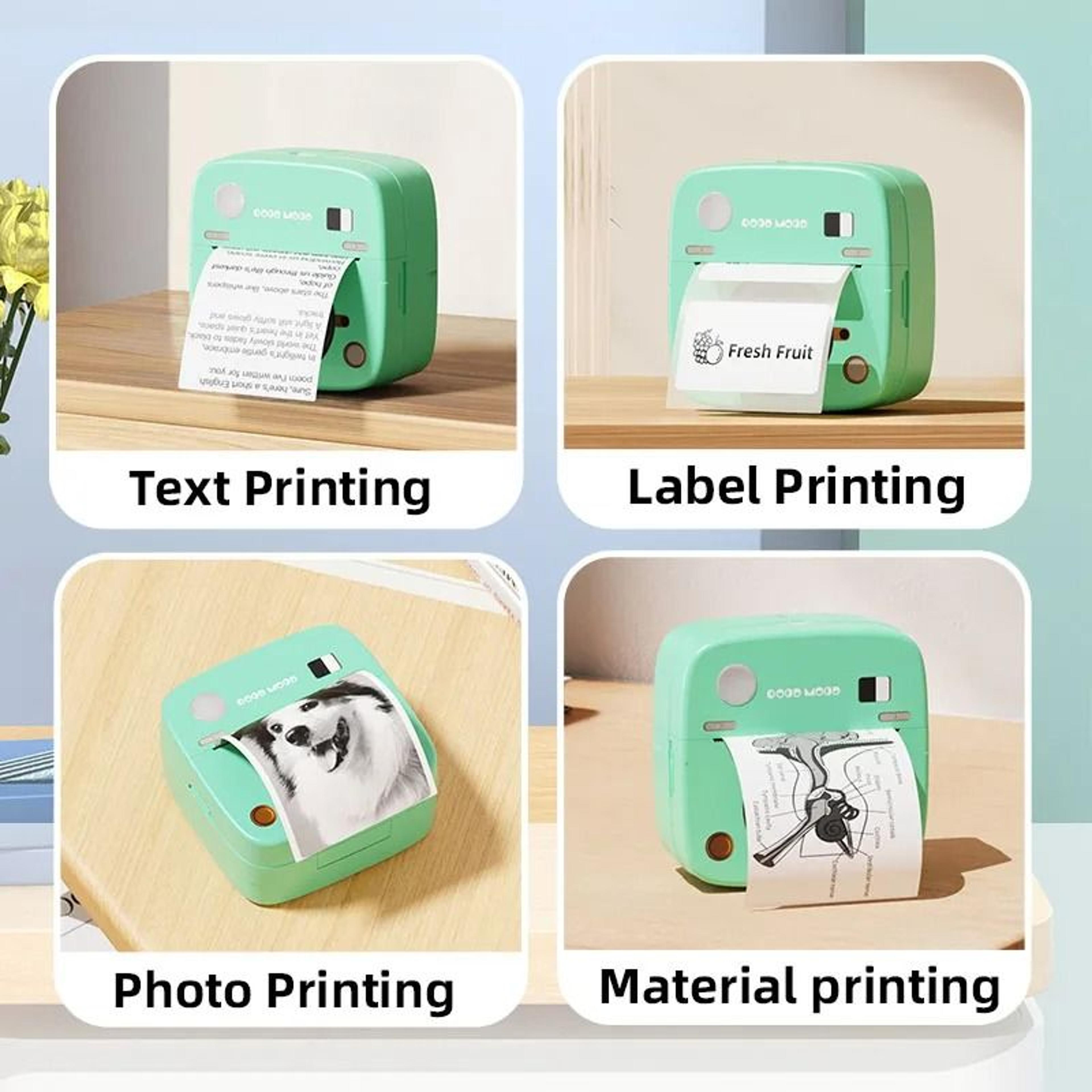 C1 Smart Mini Bluetooth Pocket Photo  Kitchen Label Printer With 1200mAh Battery  TypeC Charging Fo 4